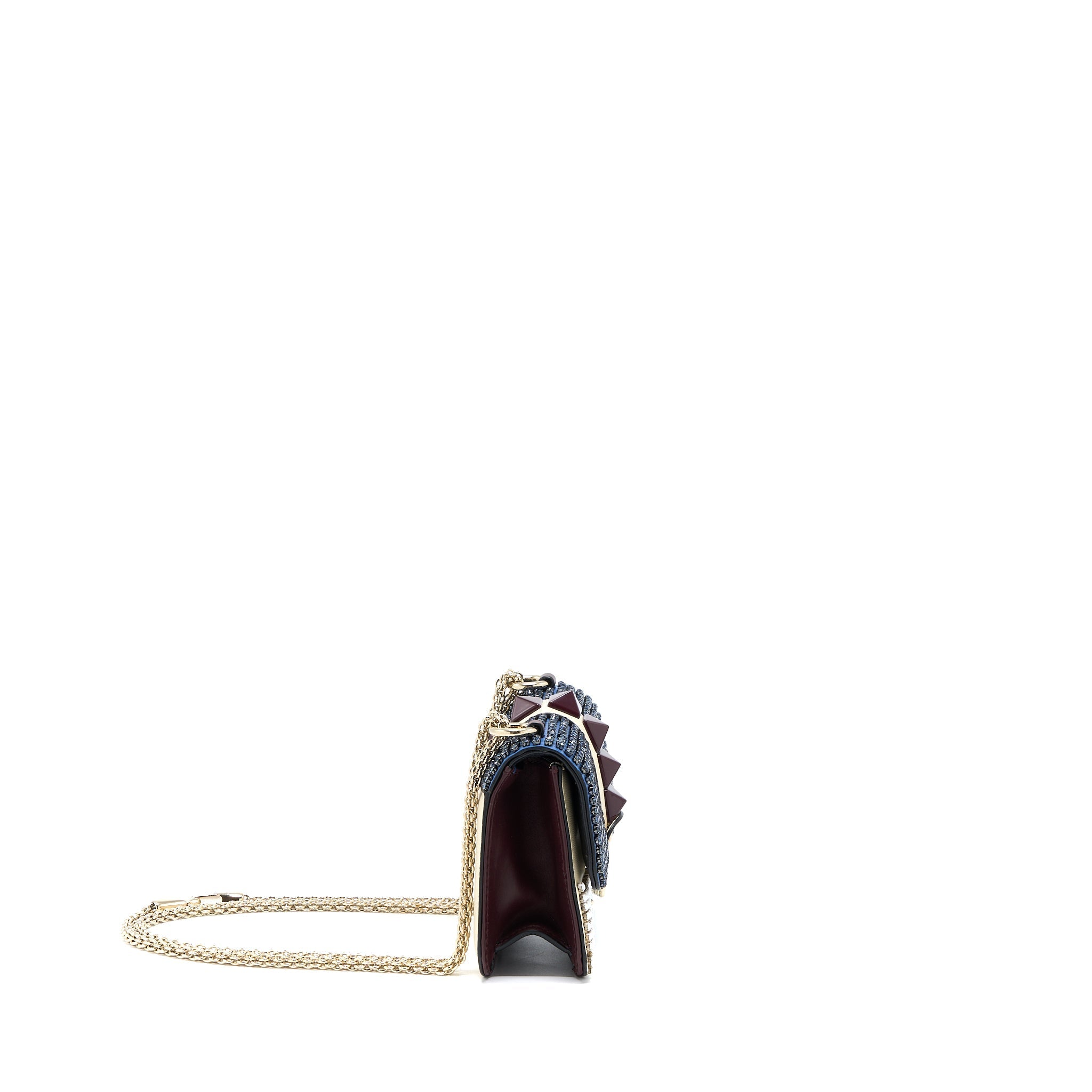 VALENTINO MINI ROCKSTUD CROSSBODY BAG MULTICOLOUR CRYSTALS SHW