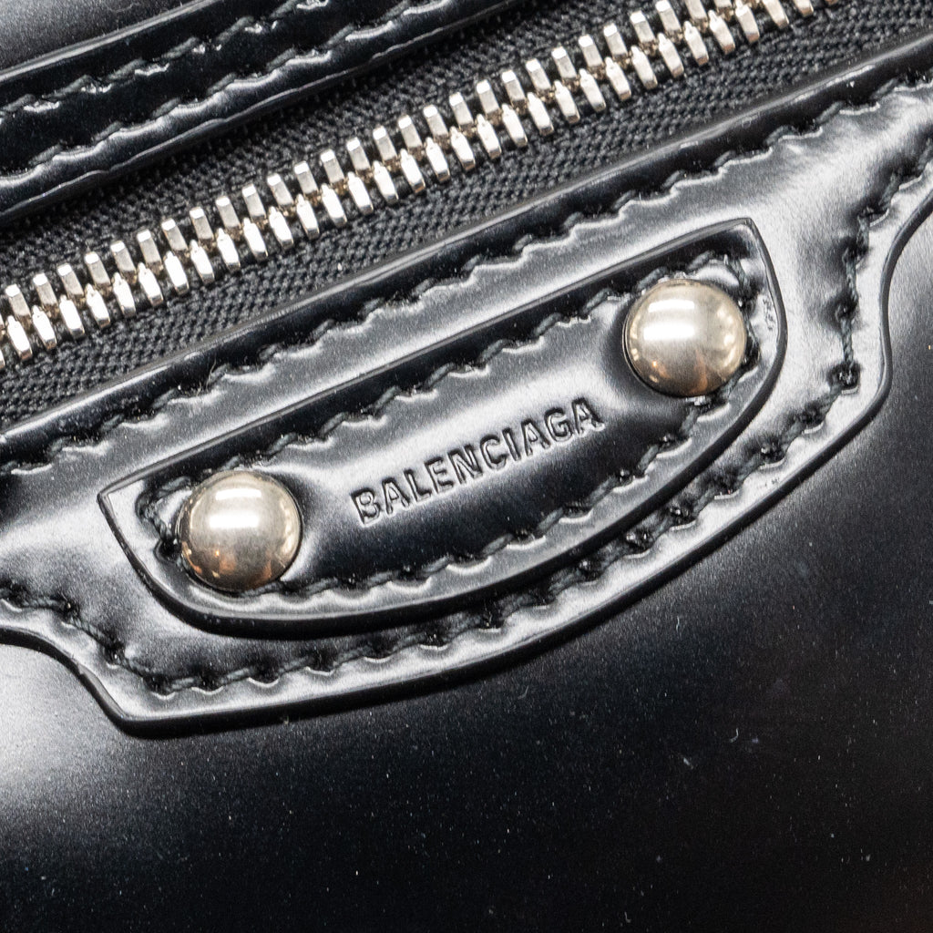 BALENCIAGA NEO CLASSIC CITY BAG BOX CALFSKIN BLACK SHW