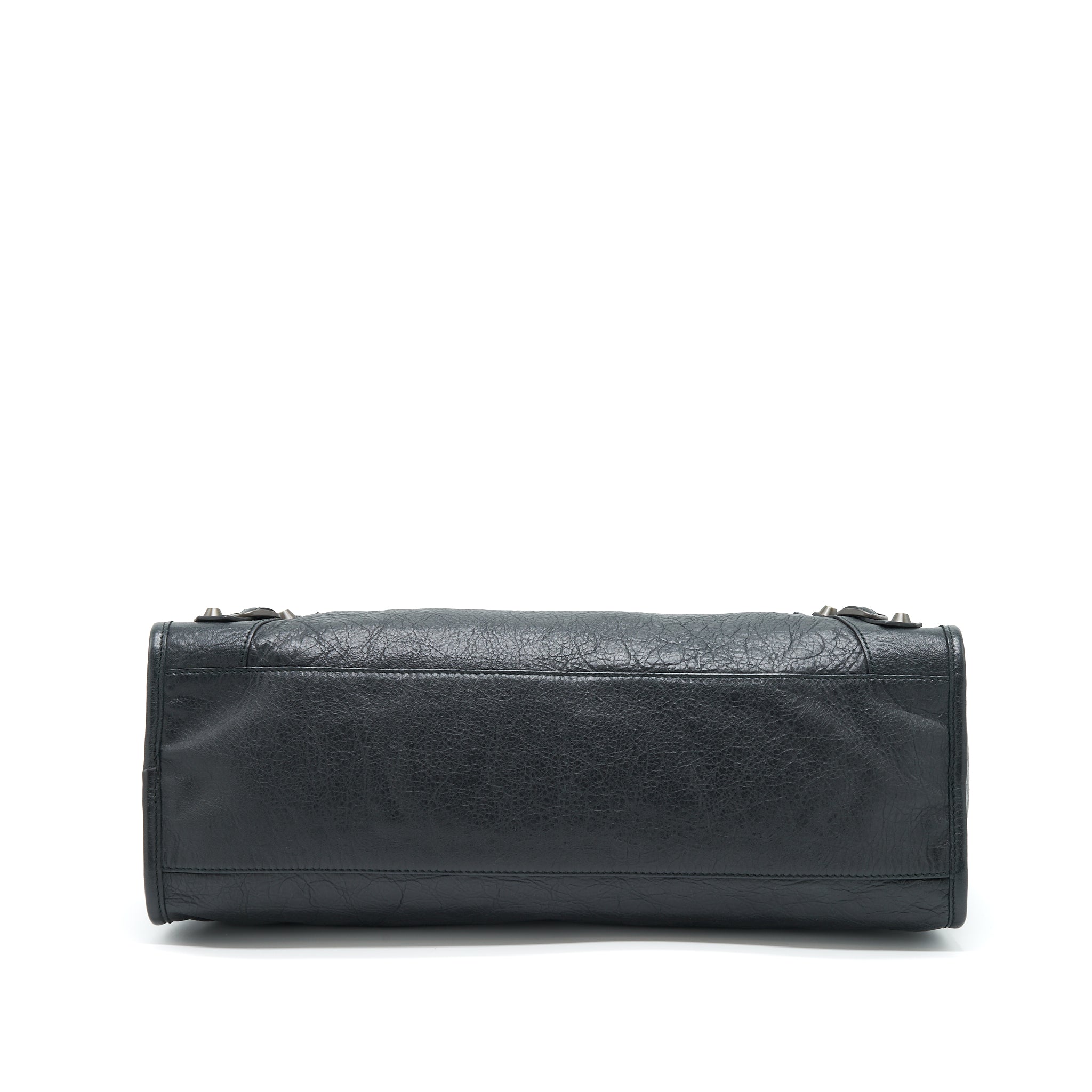 BALENCIAGA CLASSIC CITY BAG BLACK WITH RUTHENIUM HARDWARE