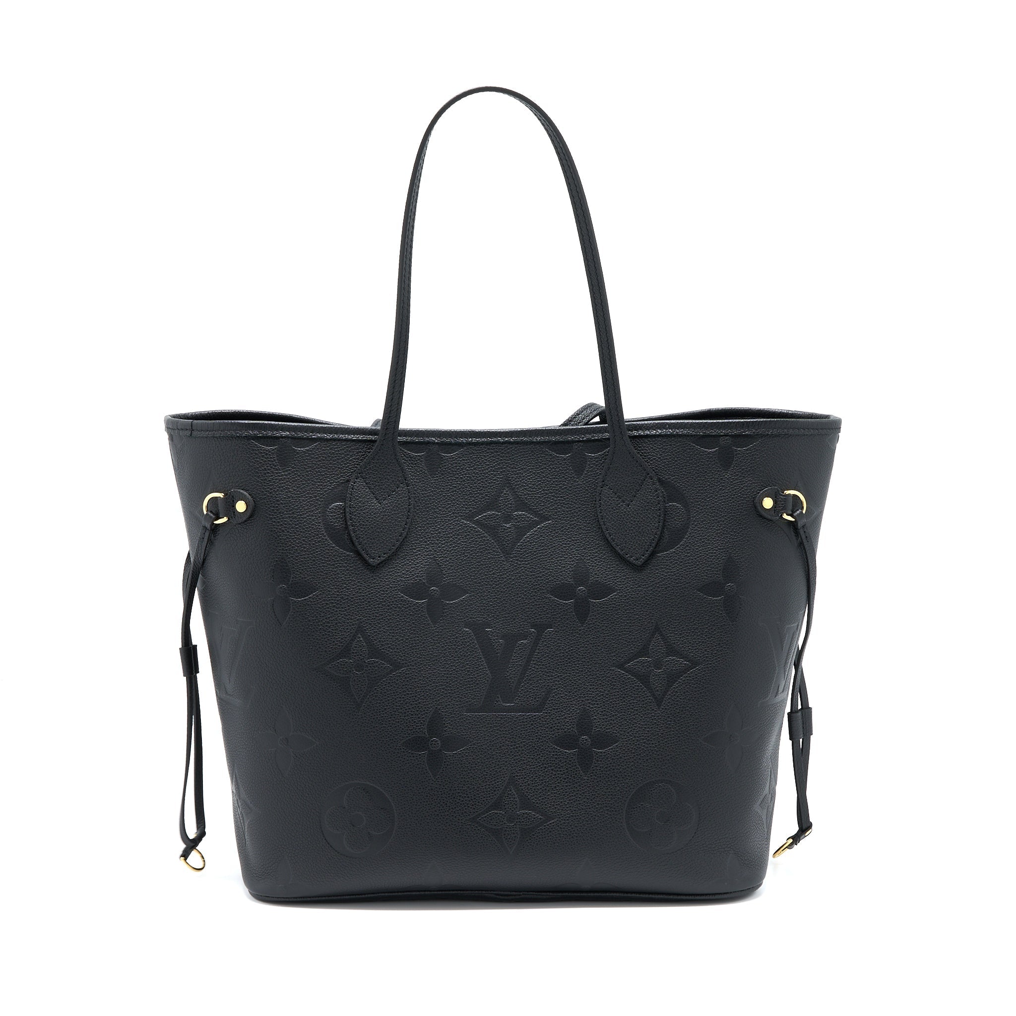 LOUIS VUITTON NEVERFULL MM MONOGRAM EMPREINTE BLACK GHW