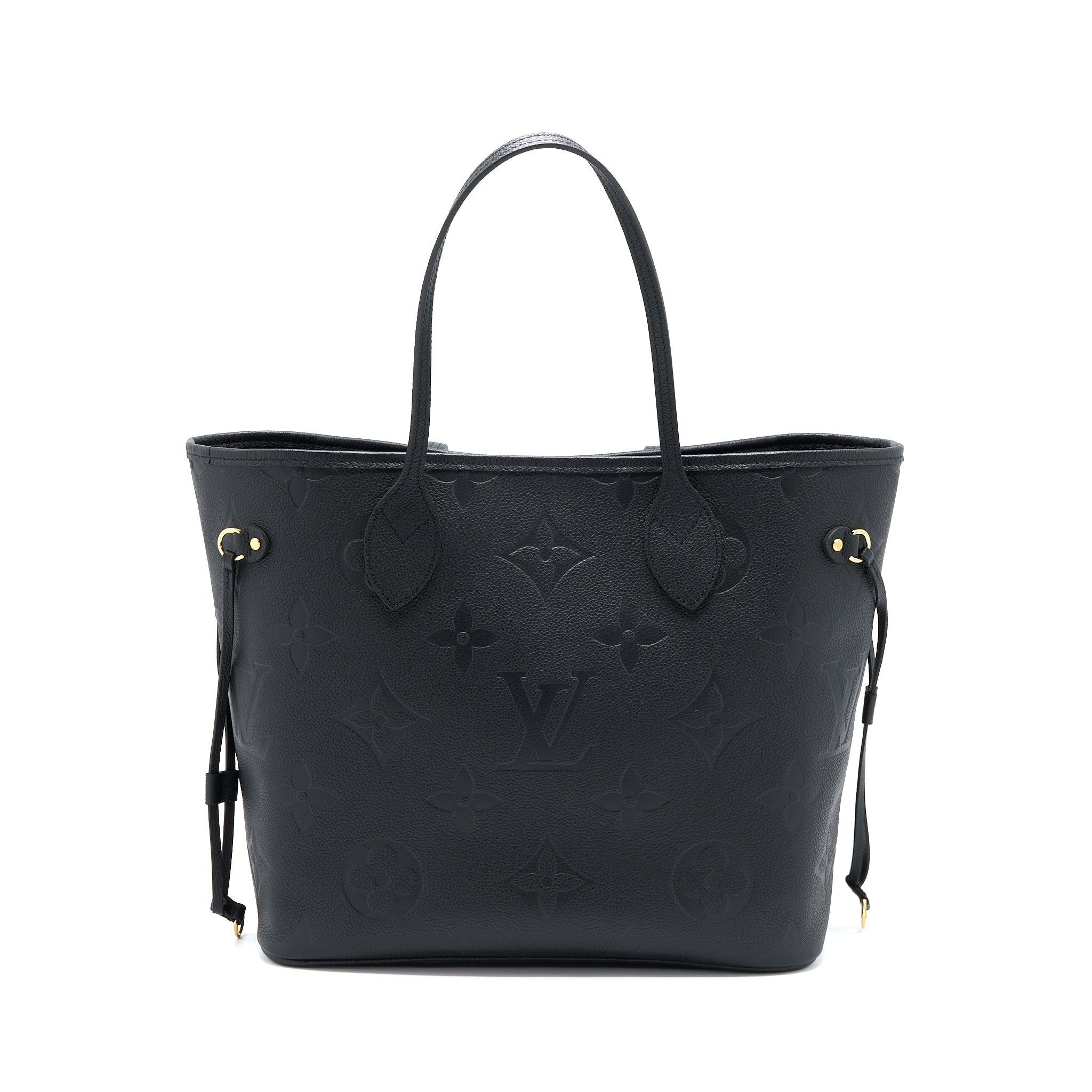 LOUIS VUITTON NEVERFULL MM MONOGRAM EMPREINTE BLACK GHW