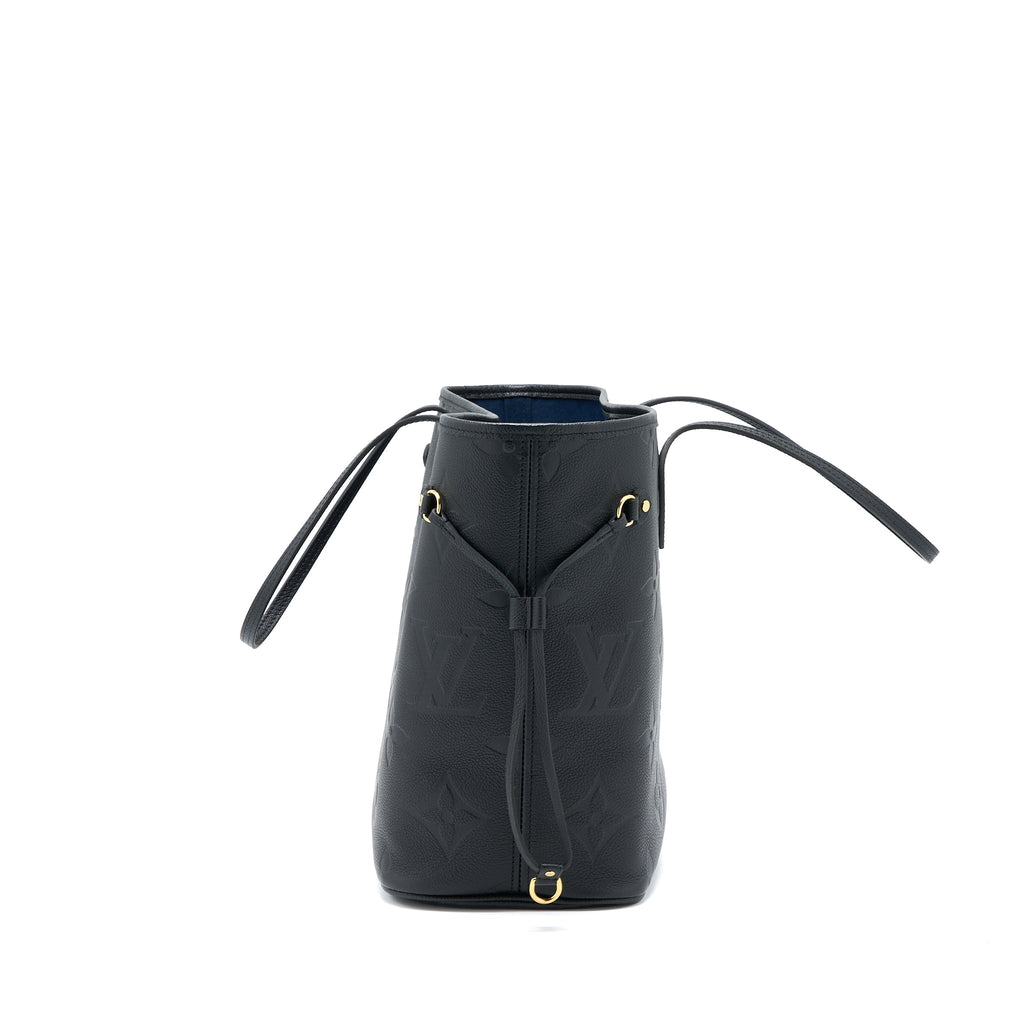 LOUIS VUITTON NEVERFULL MM MONOGRAM EMPREINTE BLACK GHW