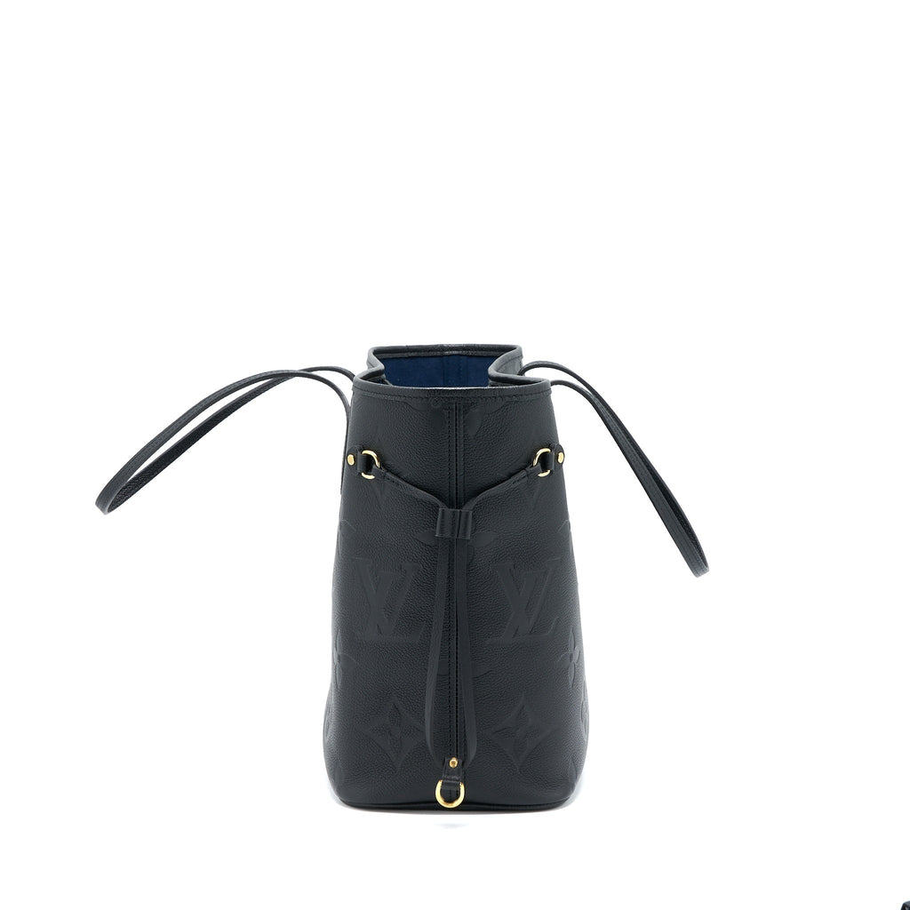 LOUIS VUITTON NEVERFULL MM MONOGRAM EMPREINTE BLACK GHW