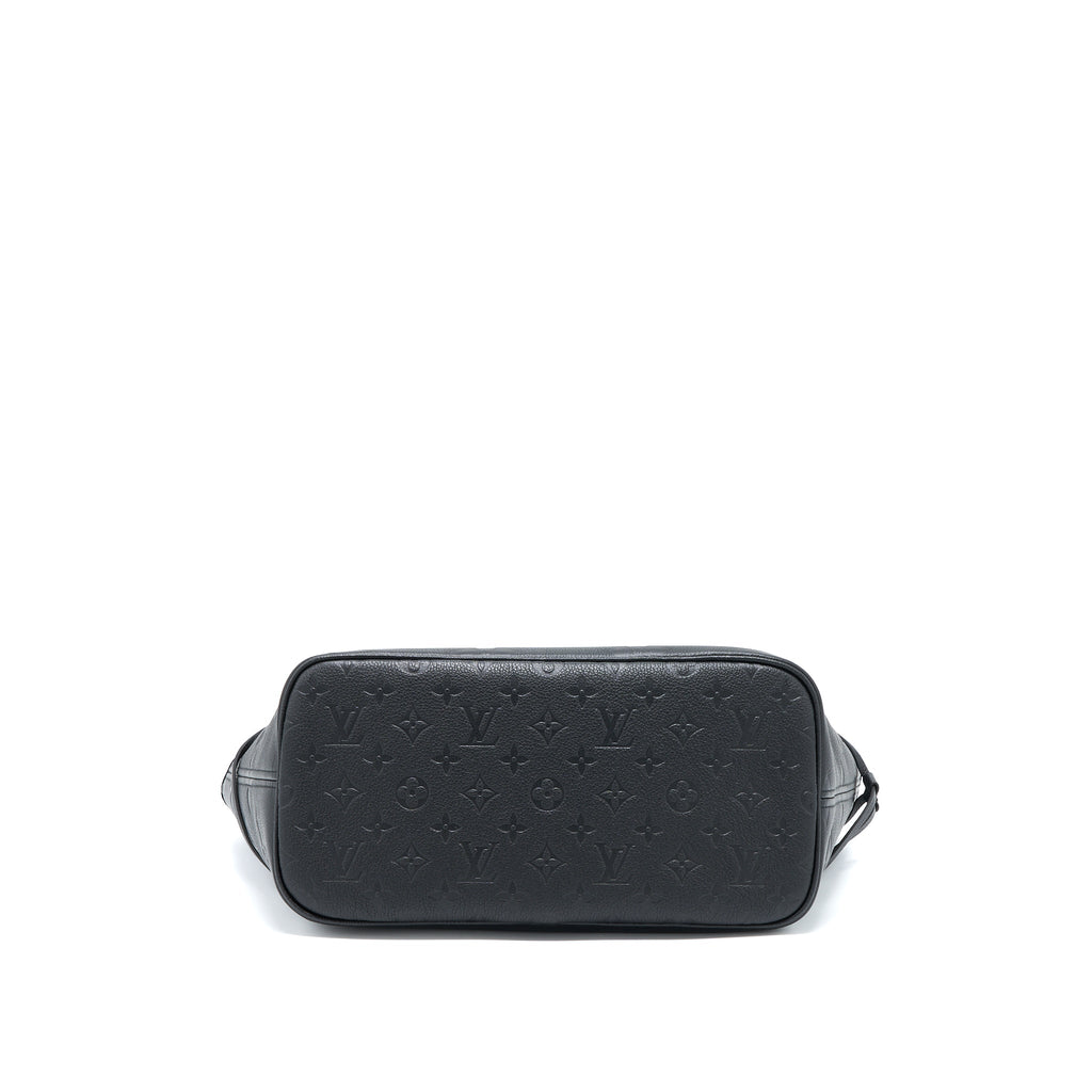 LOUIS VUITTON NEVERFULL MM MONOGRAM EMPREINTE BLACK GHW