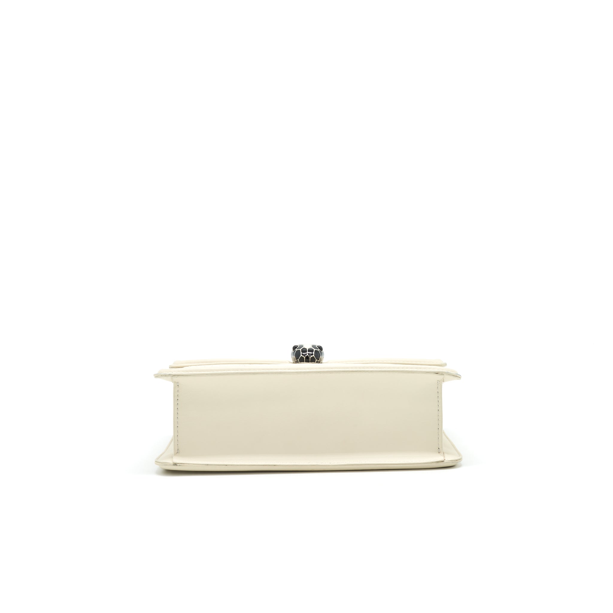 BVLGARI SERPENTI DIAMOND BLAST SHOULDER BAG IN WHITE SHW