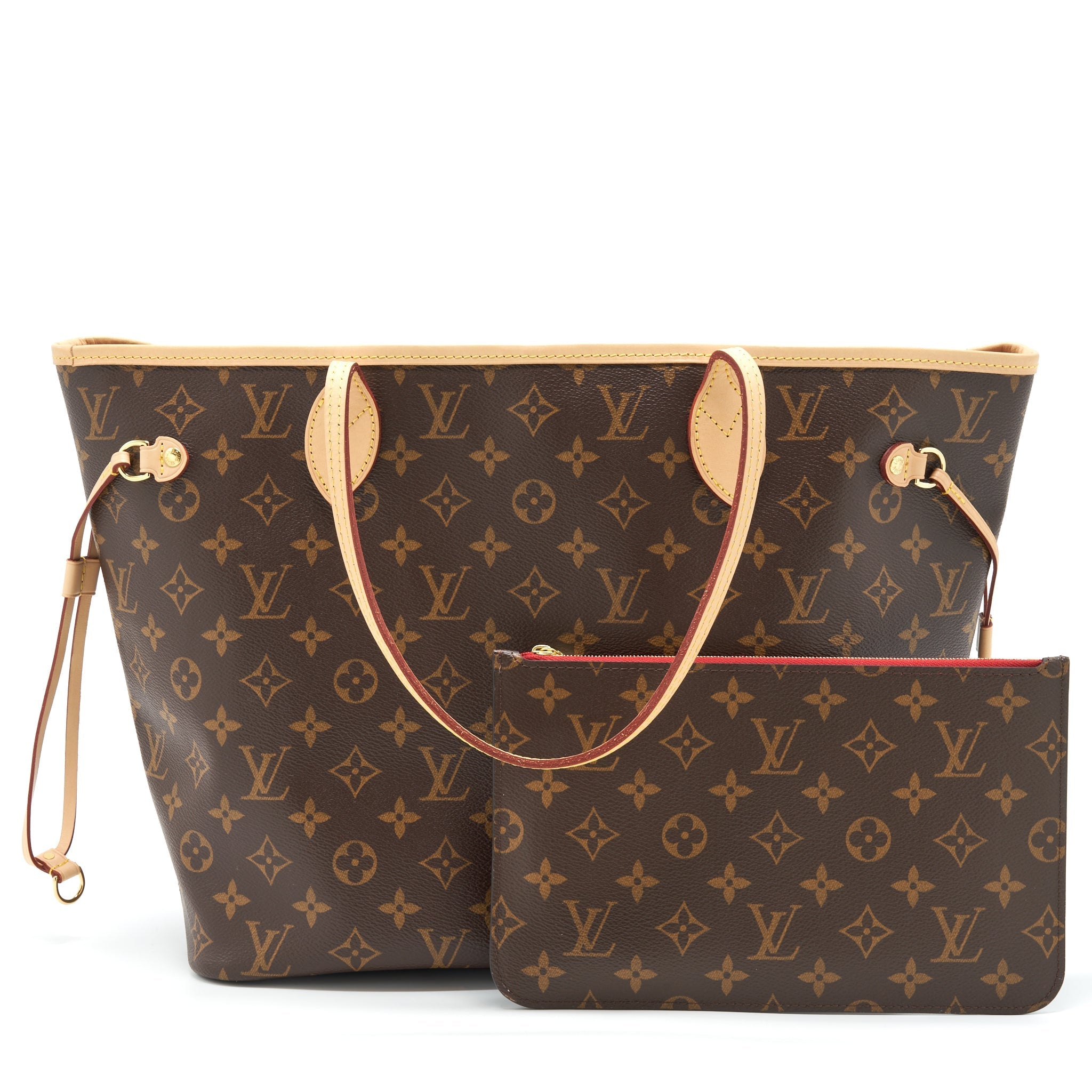 LOUIS VUITTON NEVERFULL CHERRY MM MONOGRAM CANVAS GHW