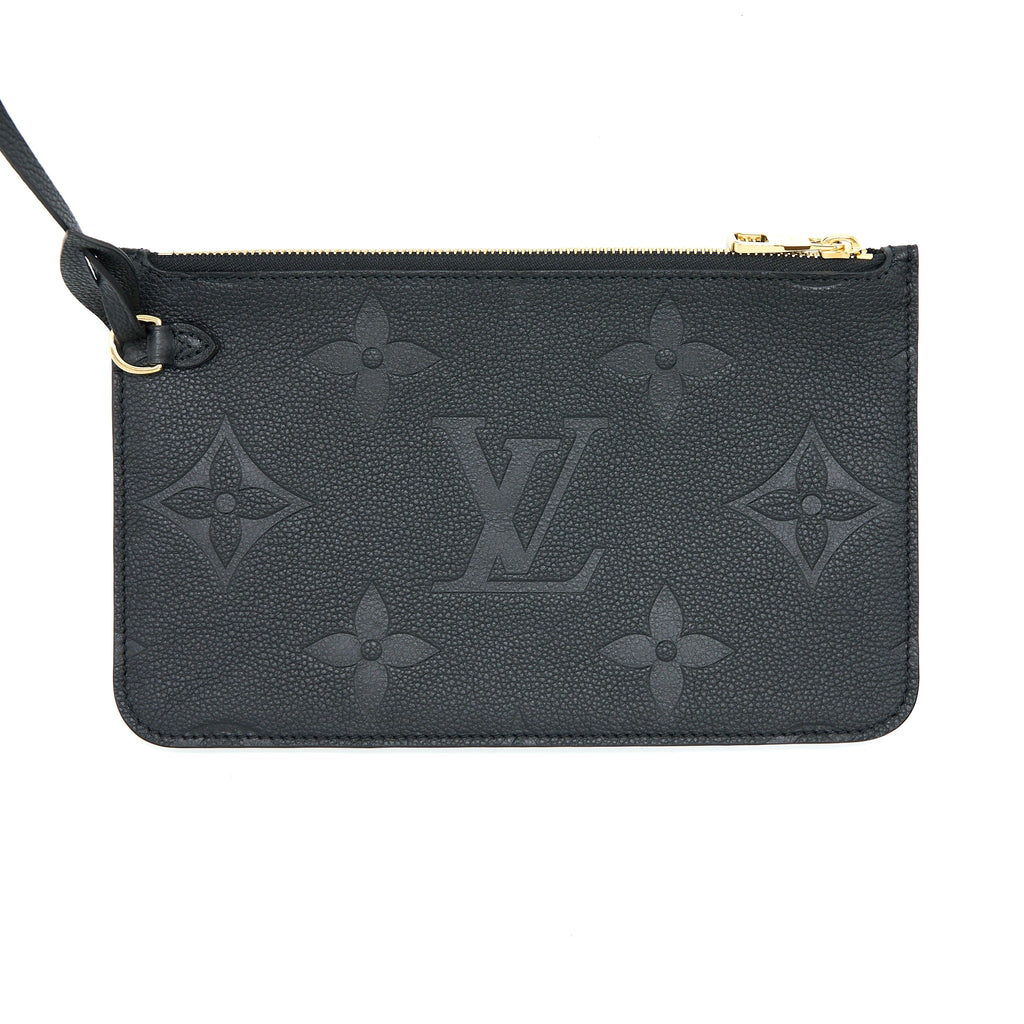 LOUIS VUITTON NEVERFULL MM MONOGRAM EMPREINTE BLACK GHW