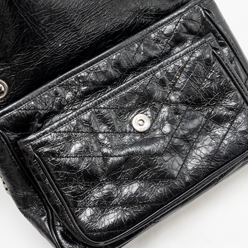 SAINT LAURENT MEDIUM NIKI CALFSKIN BLACK SHW