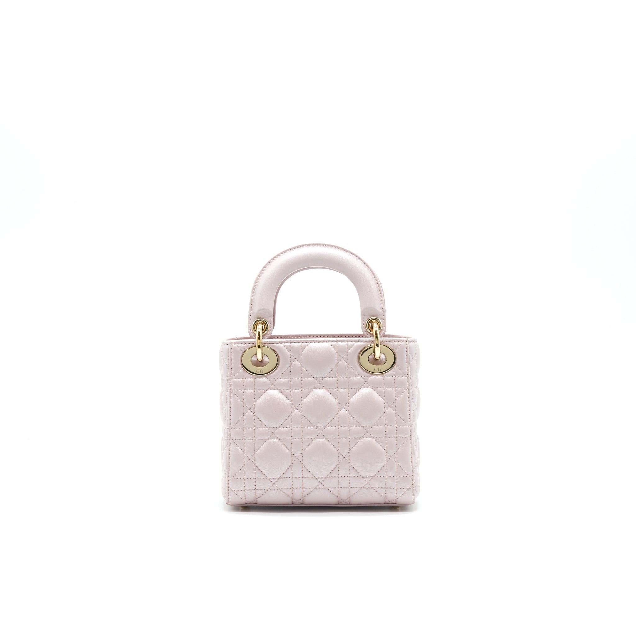CHRISTIAN DIOR MINI DIOR LAMBSKIN PINK GHW