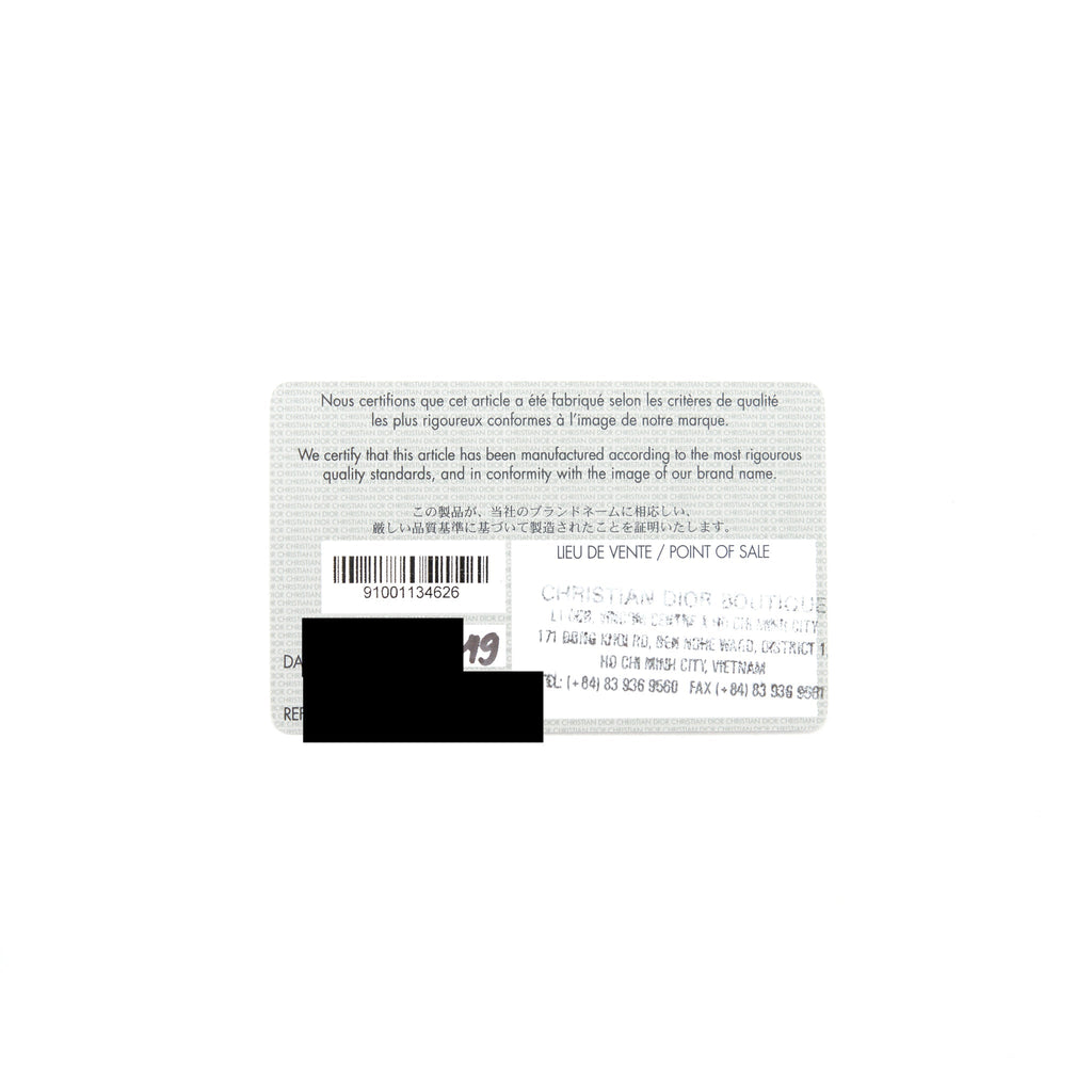 CHRISTIAN DIOR SMALL LADY DIOR LAMBSKIN GREY GHW