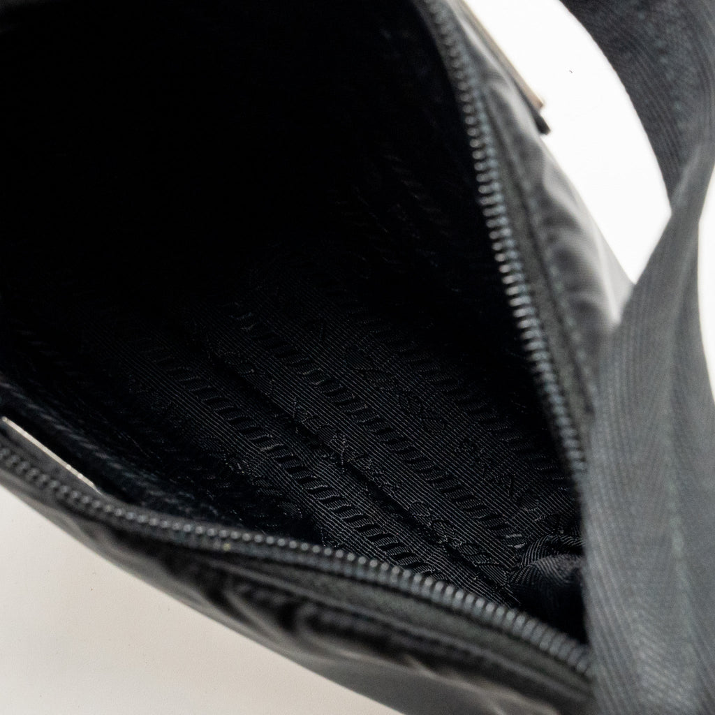 PRADA REEDITION 2000 NYLON SHOULDER BAG BLACK SHW