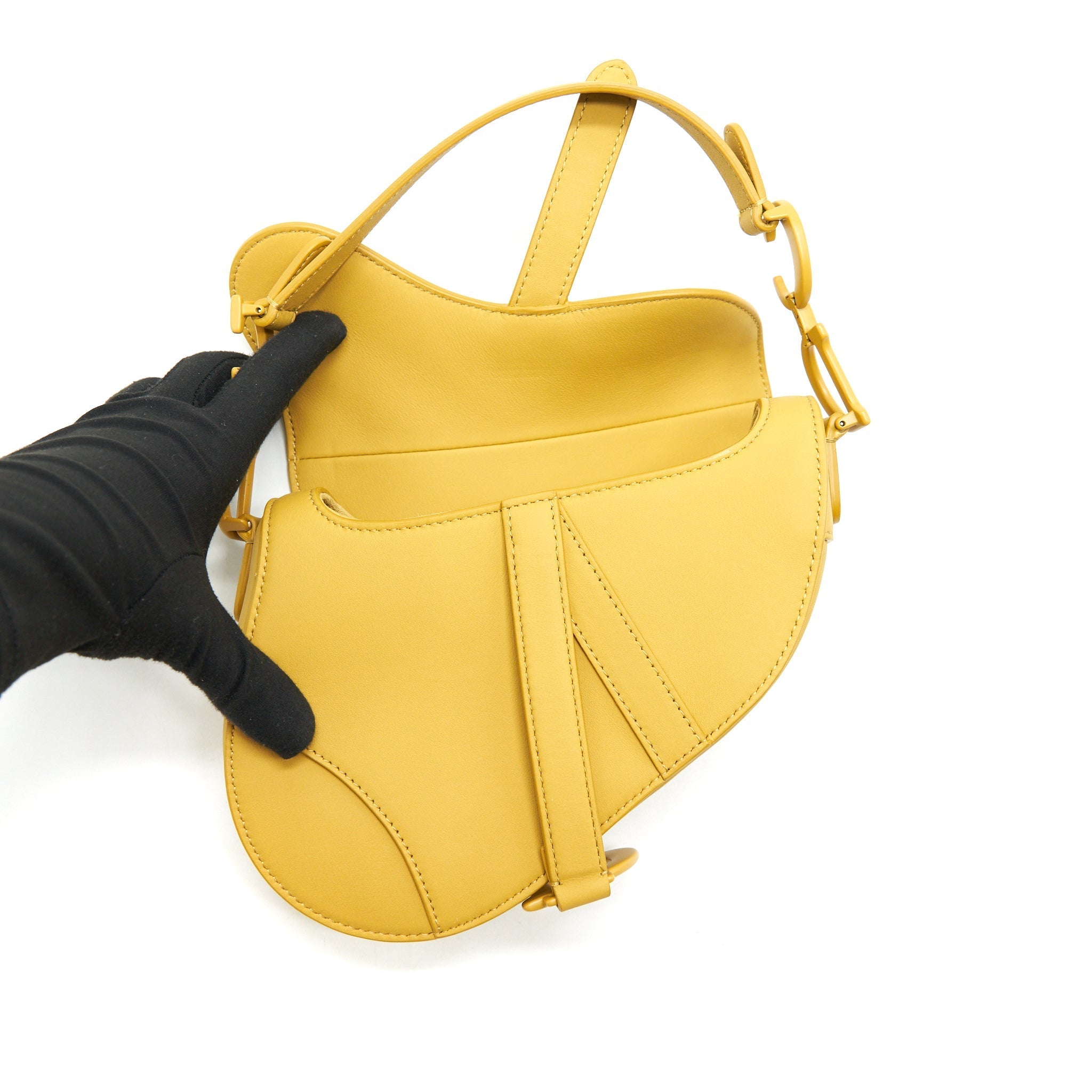 CHRISTIAN DIOR ULTRA-MATTE MINI SADDLE BAG CALFSKIN