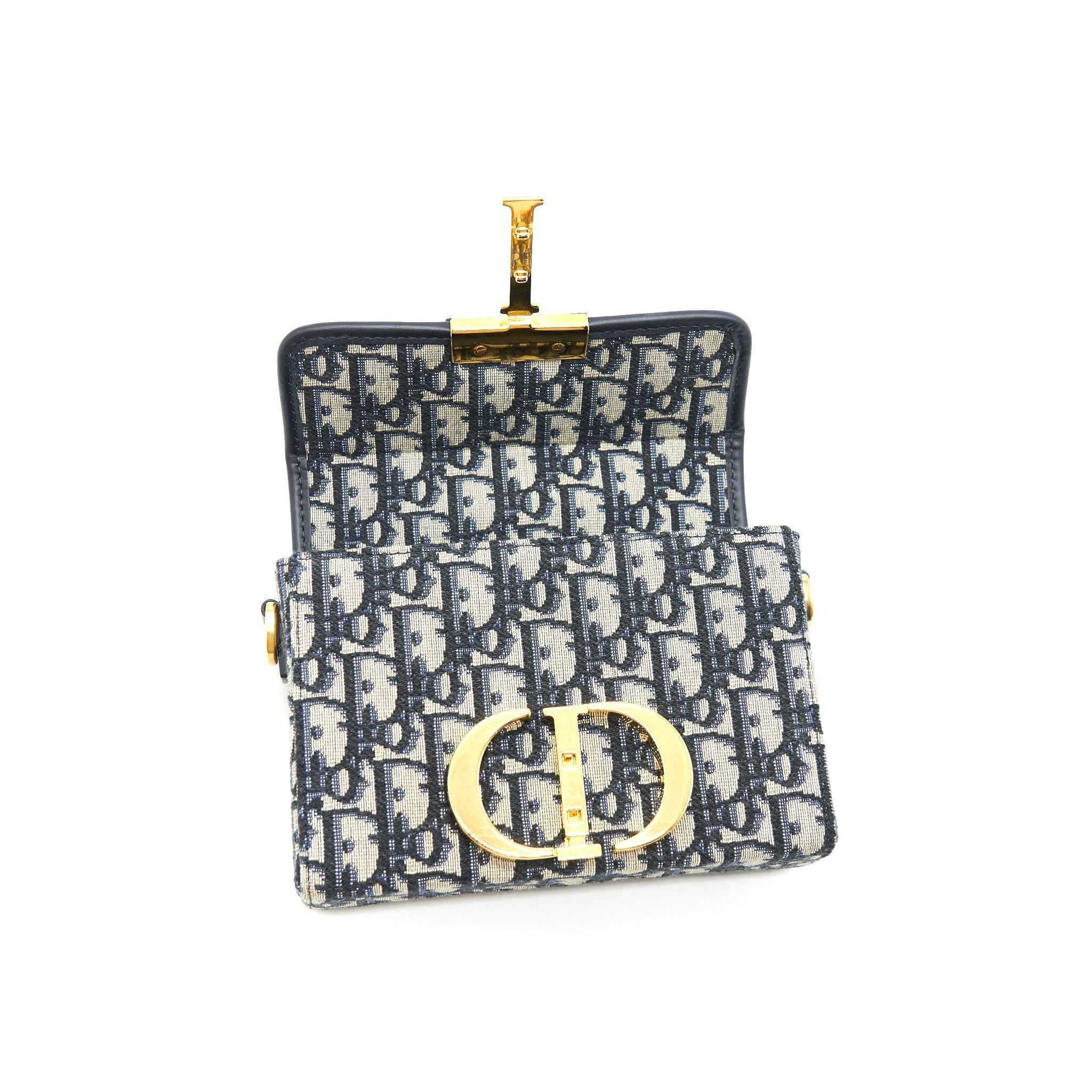 CHRISTIAN DIOR 30 MONTAIGNE MINI BOX BAG OBLIQUE CANVAS