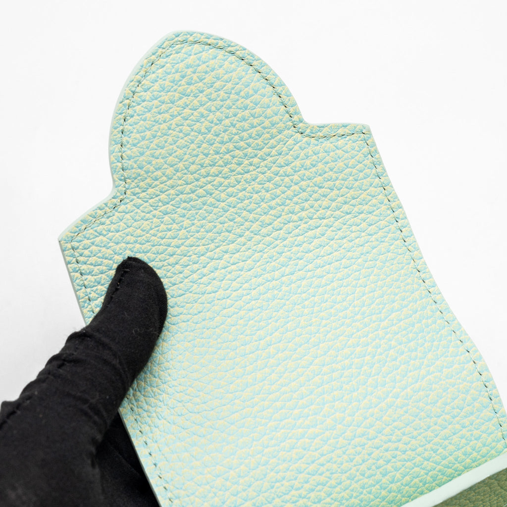 LOUIS VUITTON MINI CAPUCINES CALFSKIN IRIDESCENT GREEN LGHW