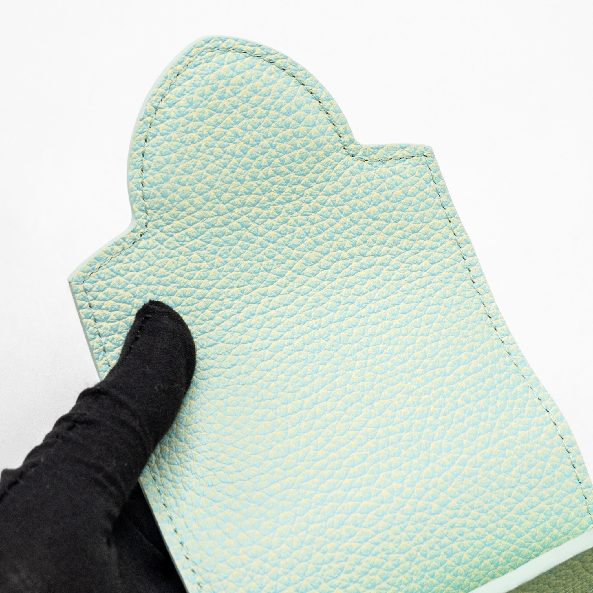 LOUIS VUITTON MINI CAPUCINES CALFSKIN IRIDESCENT GREEN LGHW