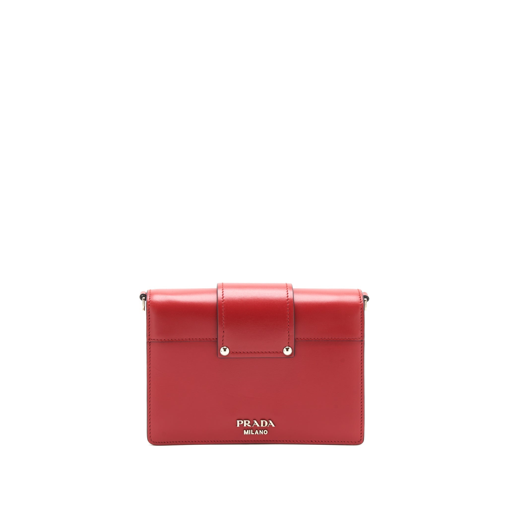 PRADA PLEX RIBBON BAG RED GHW