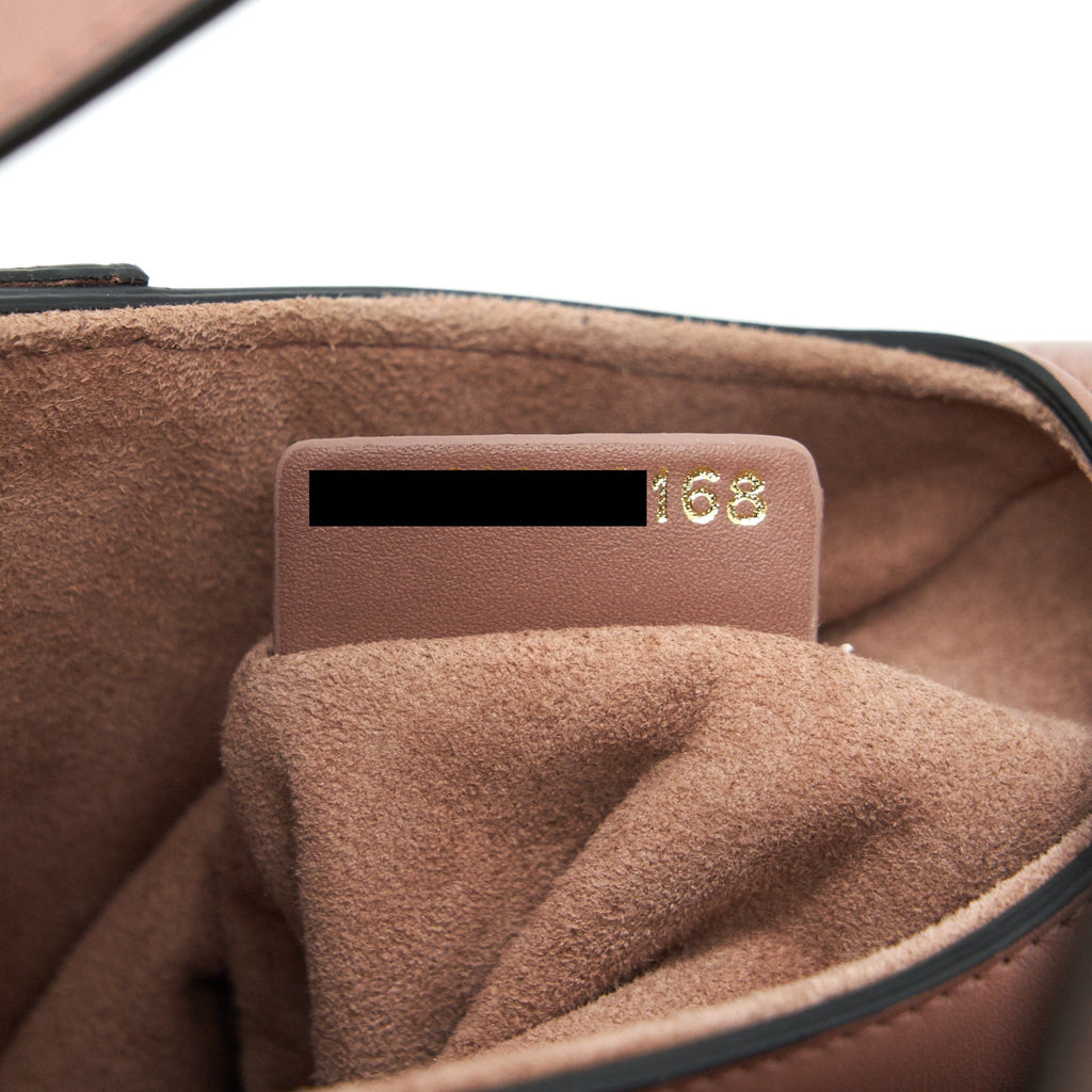 CHRISTIAN DIOR MINI SADDLE BAG PINK CALFSKIN LEATHER