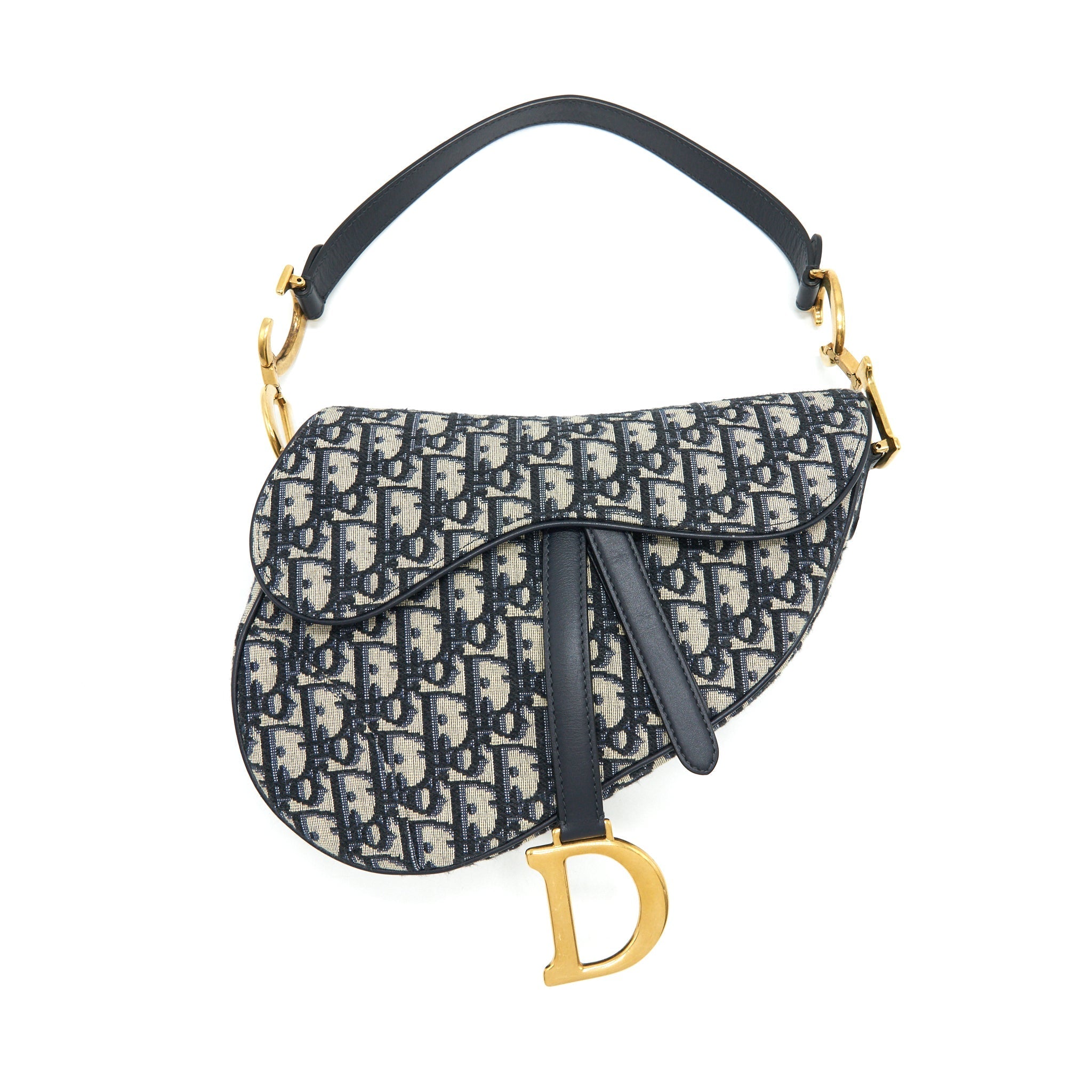 CHRISTIAN DIOR OBLIQUE MEDIUM SADDLE BAG
