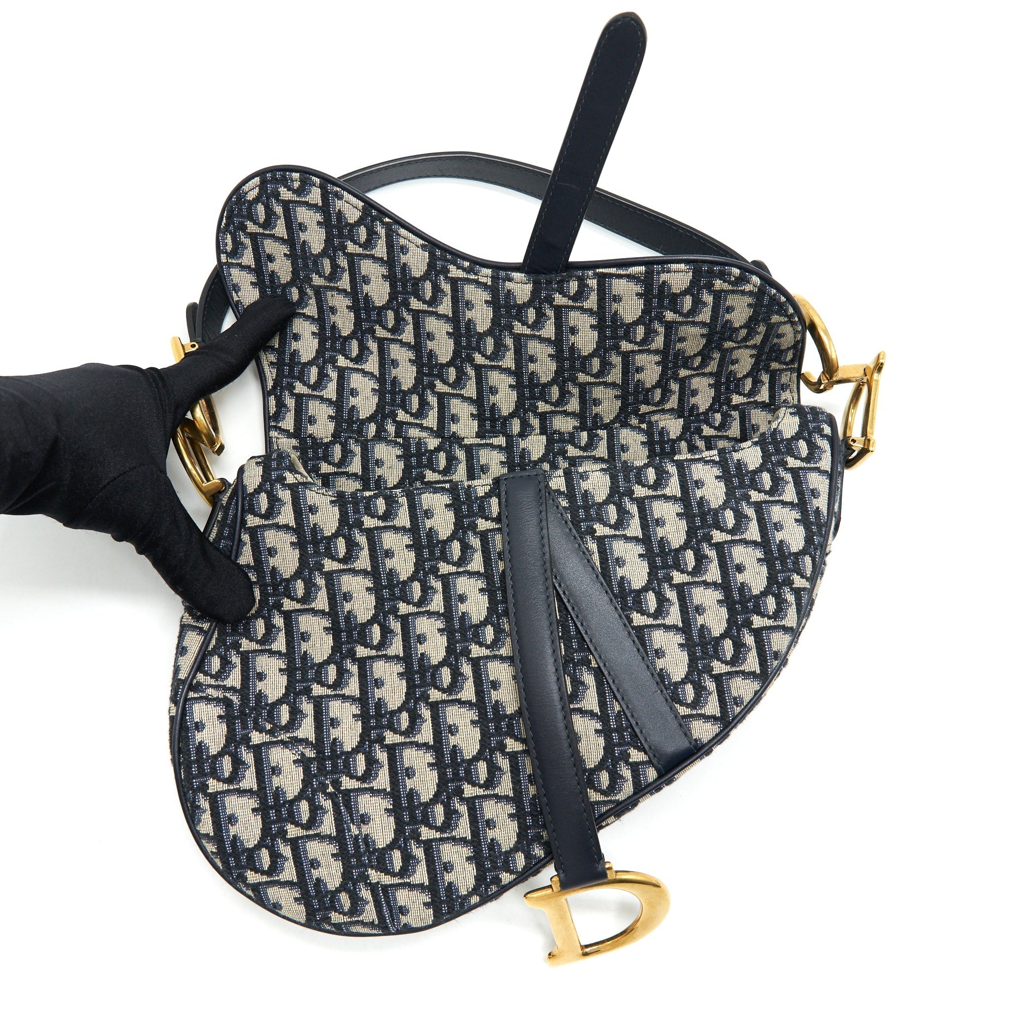 CHRISTIAN DIOR OBLIQUE MEDIUM SADDLE BAG