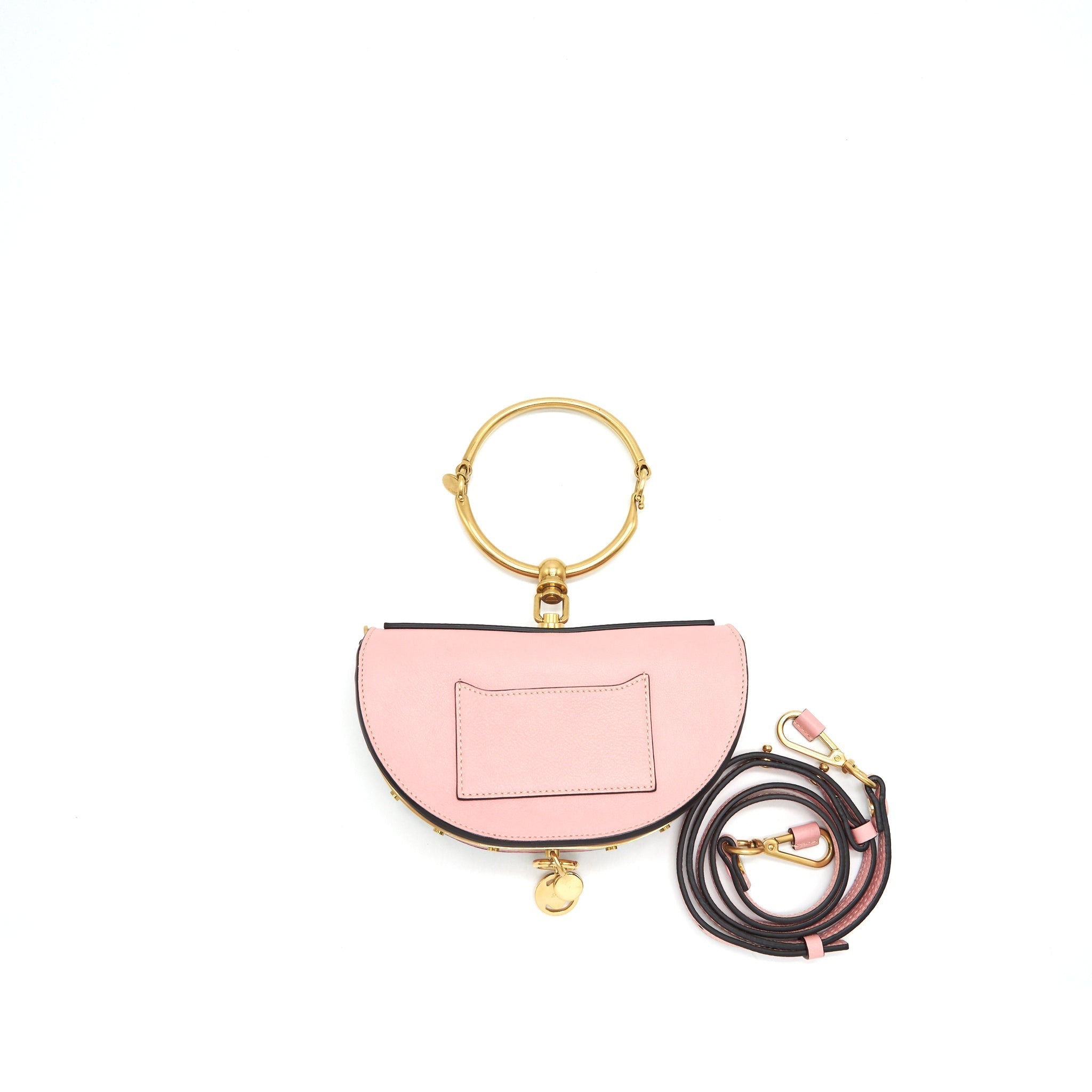 CHLOE NILE MINI LEATHER CROSSBODY BAG PINK