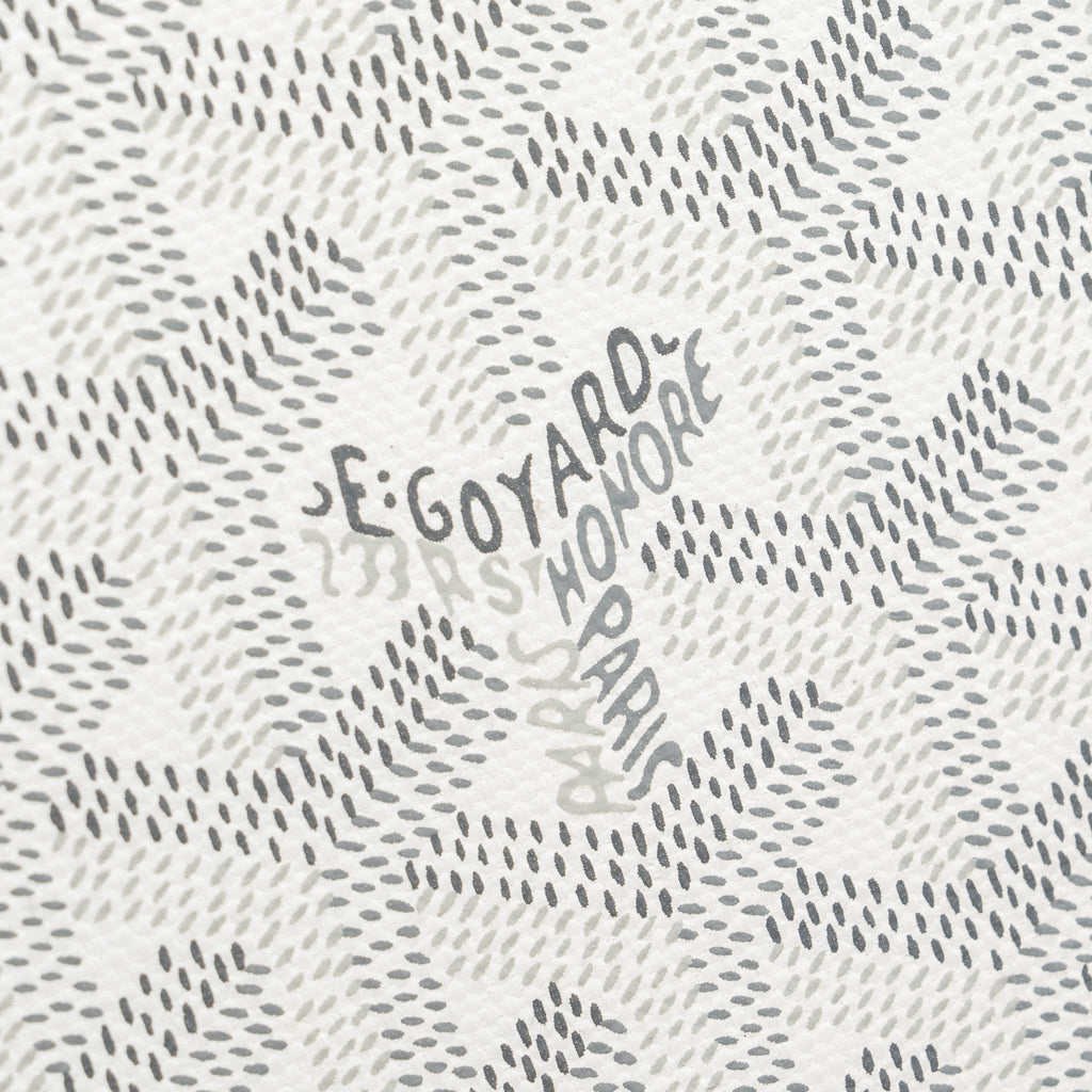 GOYARD MINAUDIERE TRUNK BAG GOYARDINE CANVAS / LEATHER WHITE SHW
