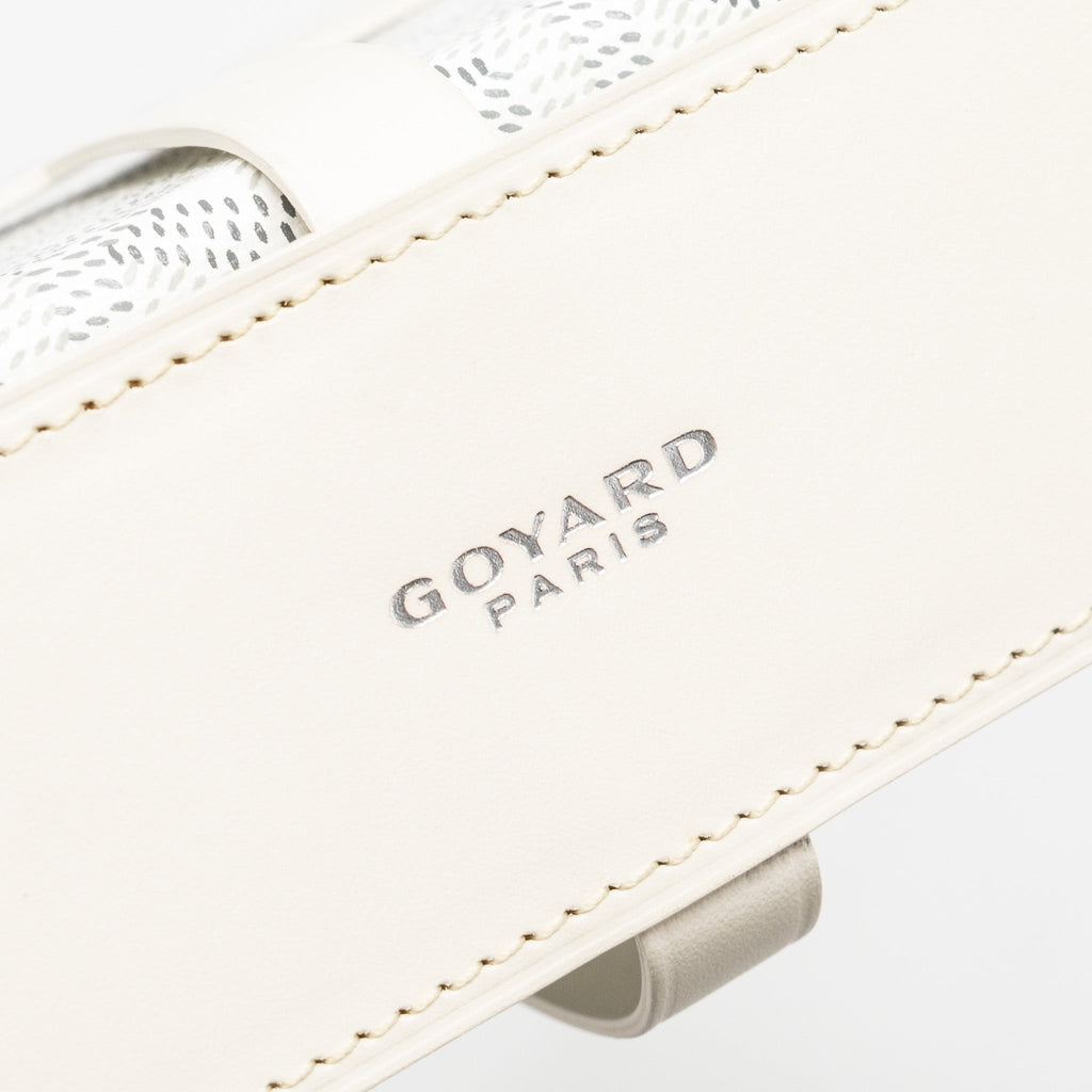 GOYARD MINAUDIERE TRUNK BAG GOYARDINE CANVAS / LEATHER WHITE SHW