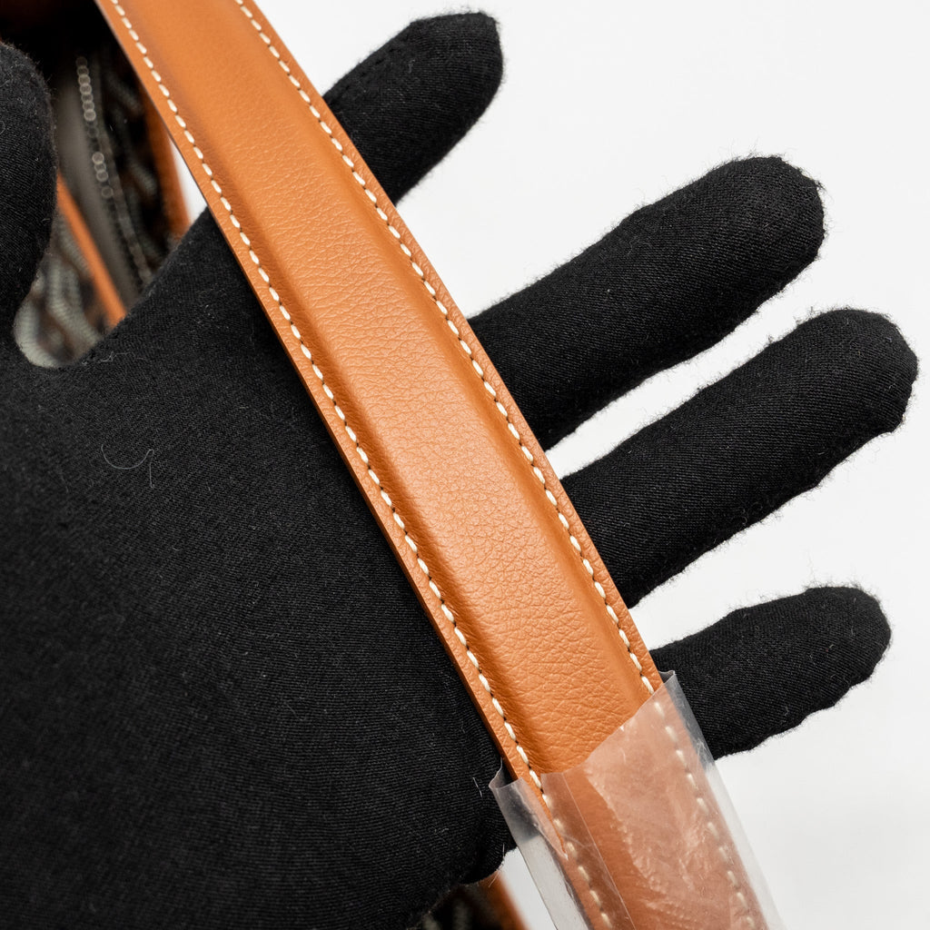 GOYARD BOHEME HOBO BAG GOYARDINE CANVAS/CALFSKIN BROWN SHW