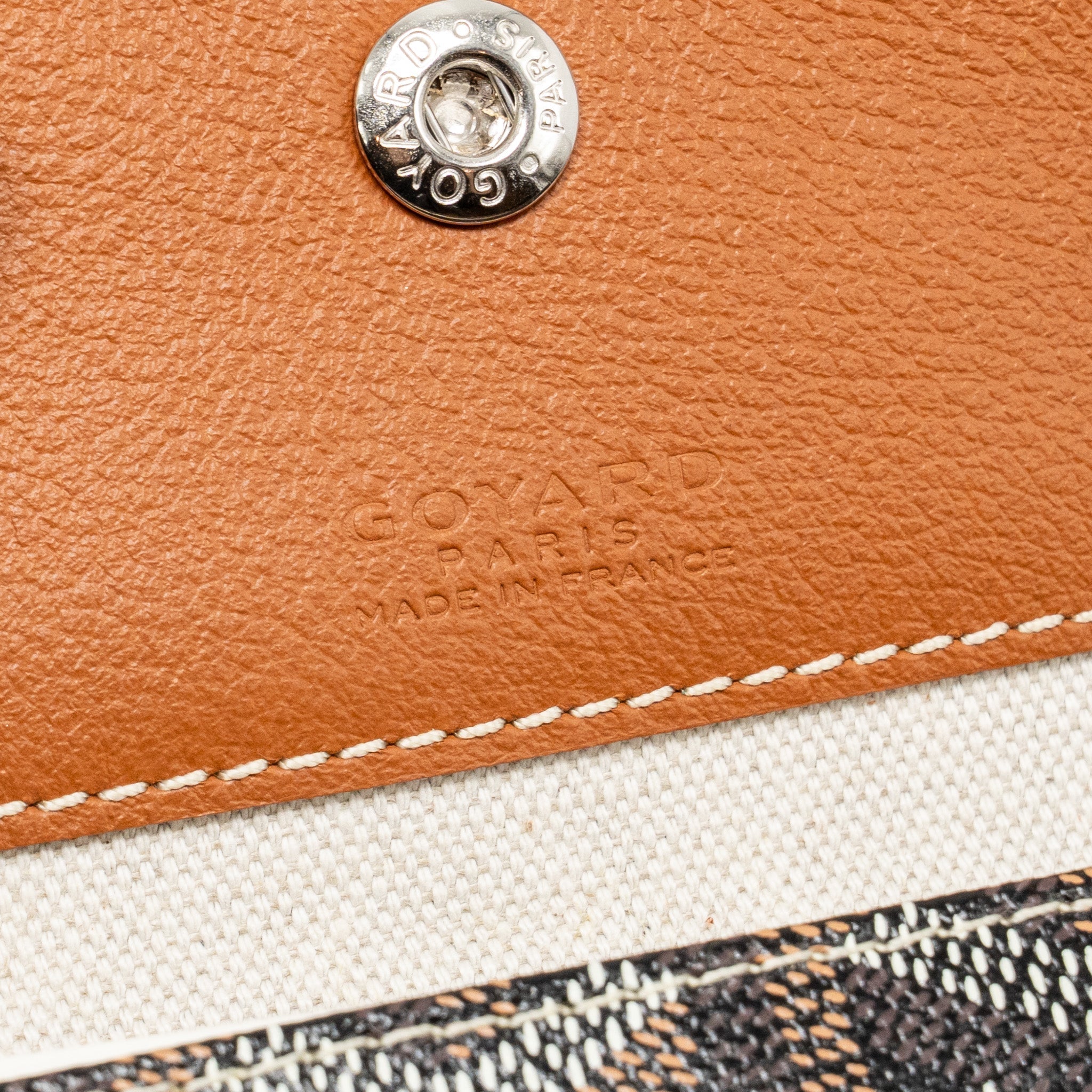 GOYARD BOHEME HOBO BAG GOYARDINE CANVAS/CALFSKIN BROWN SHW