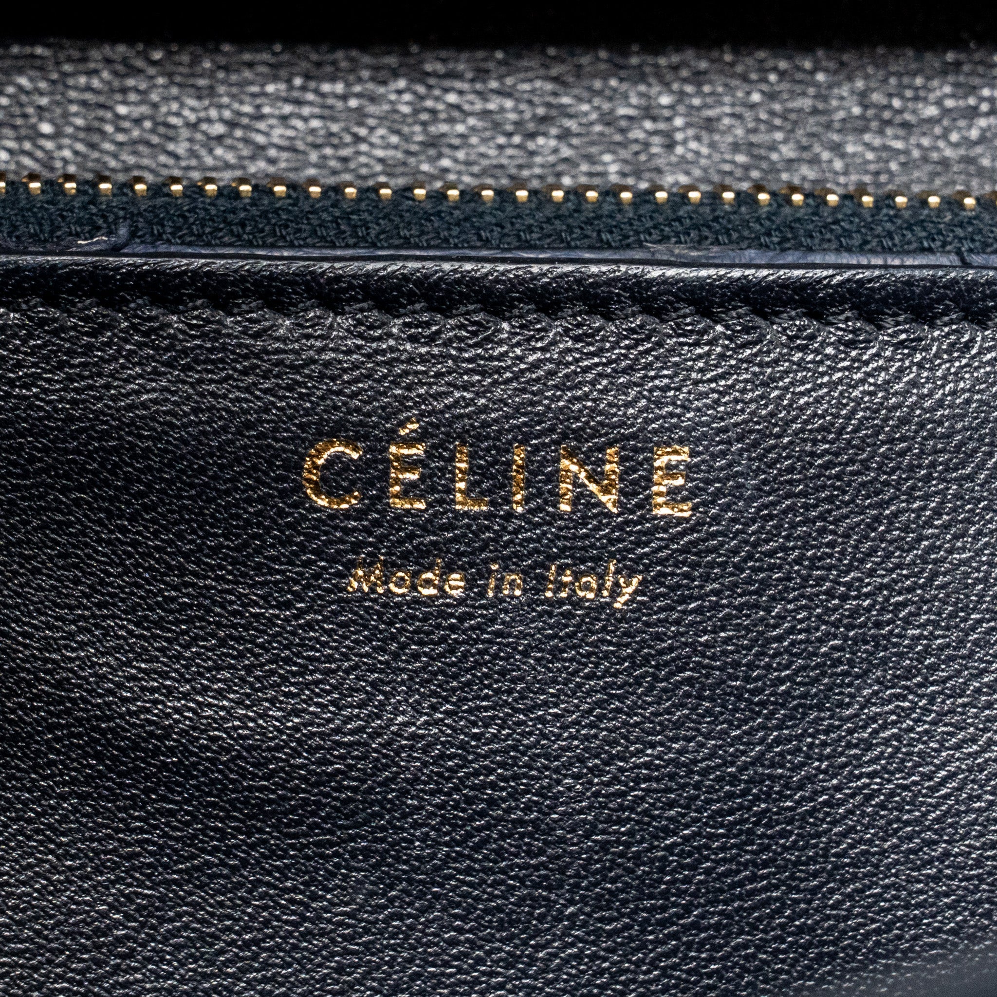 CELINE MEDIUM CLASSIC BOX BAG PYTHON NAVY GHW