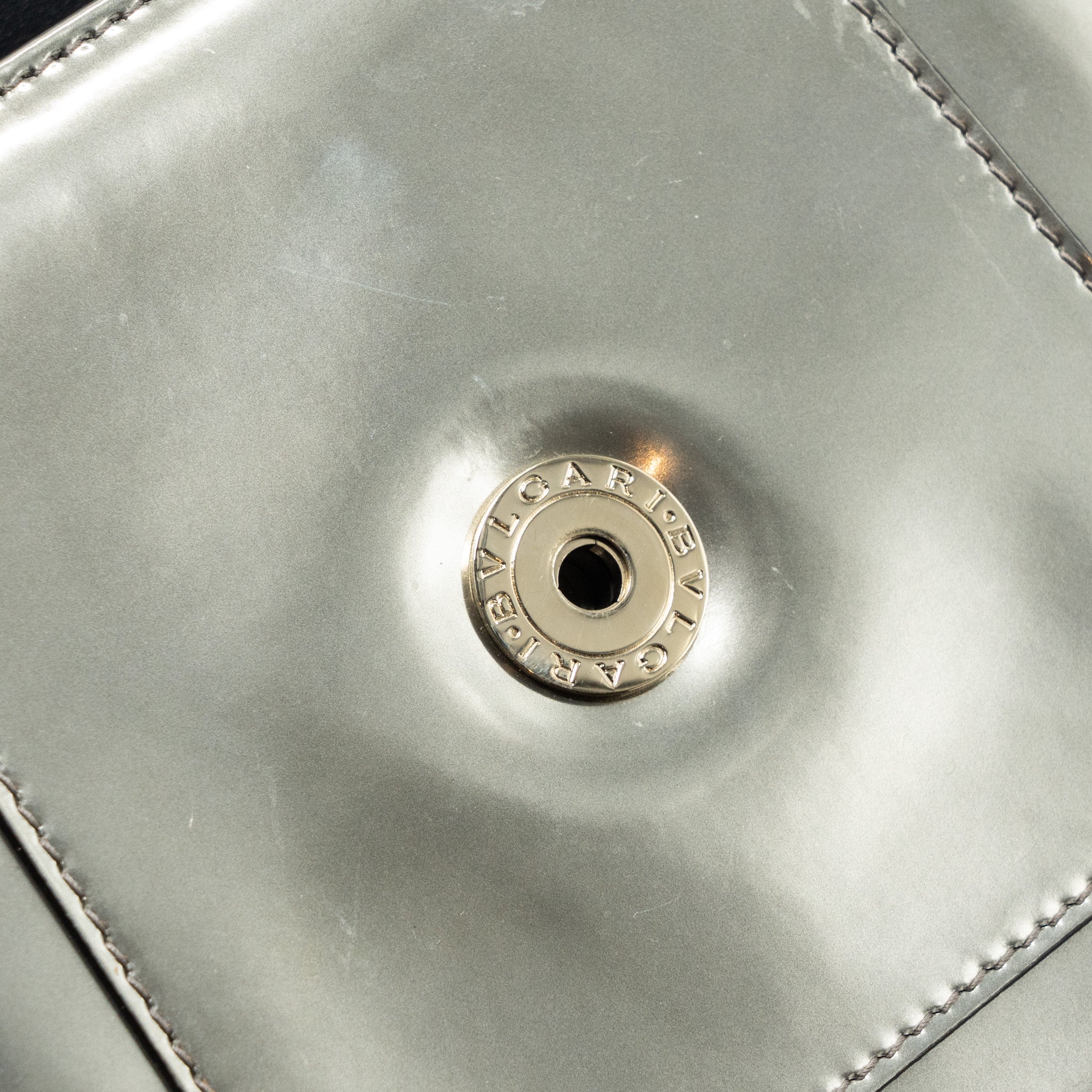 BVLGARI TOP HANDLE SERPENTI FOREVER CORSSBODY BAG CALFSKIN METALLIC SILVER LGHW