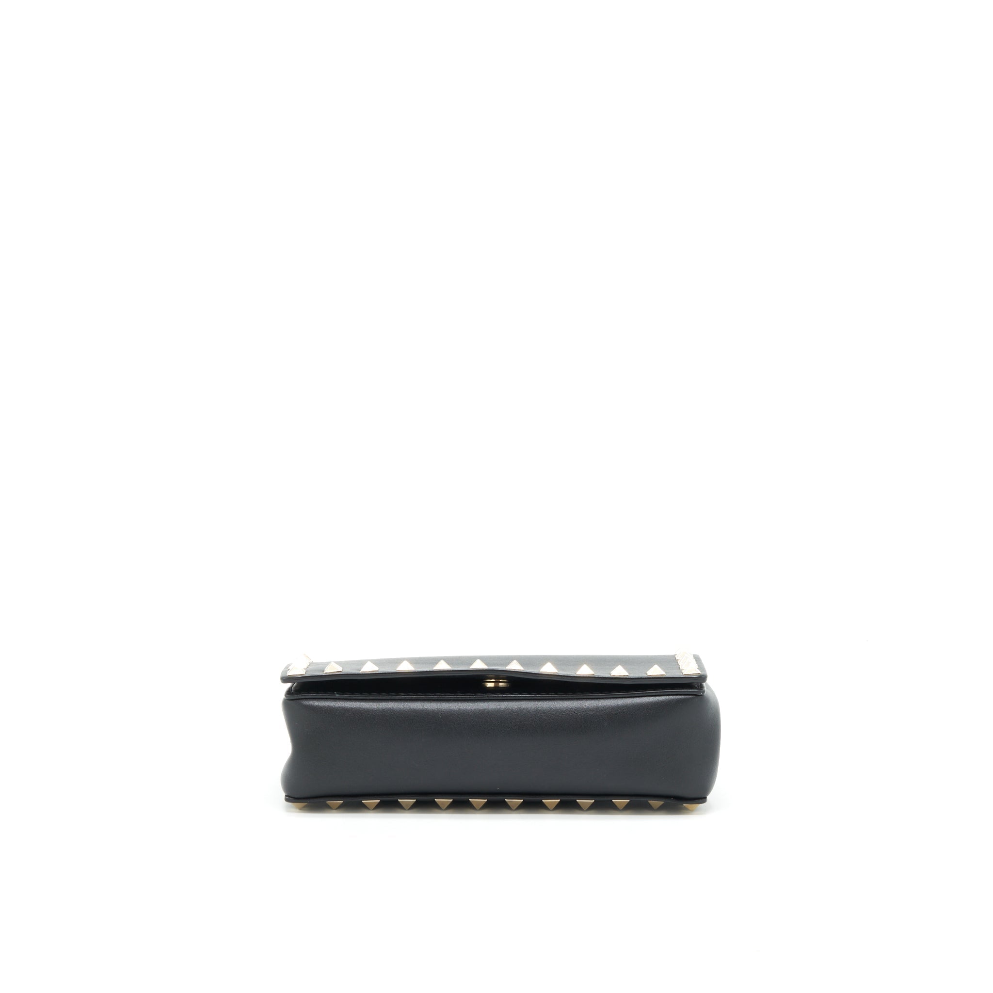 VALENTINO ROCKSTUD MINI FLAP CROSSBODY BAG BLACK LGHW