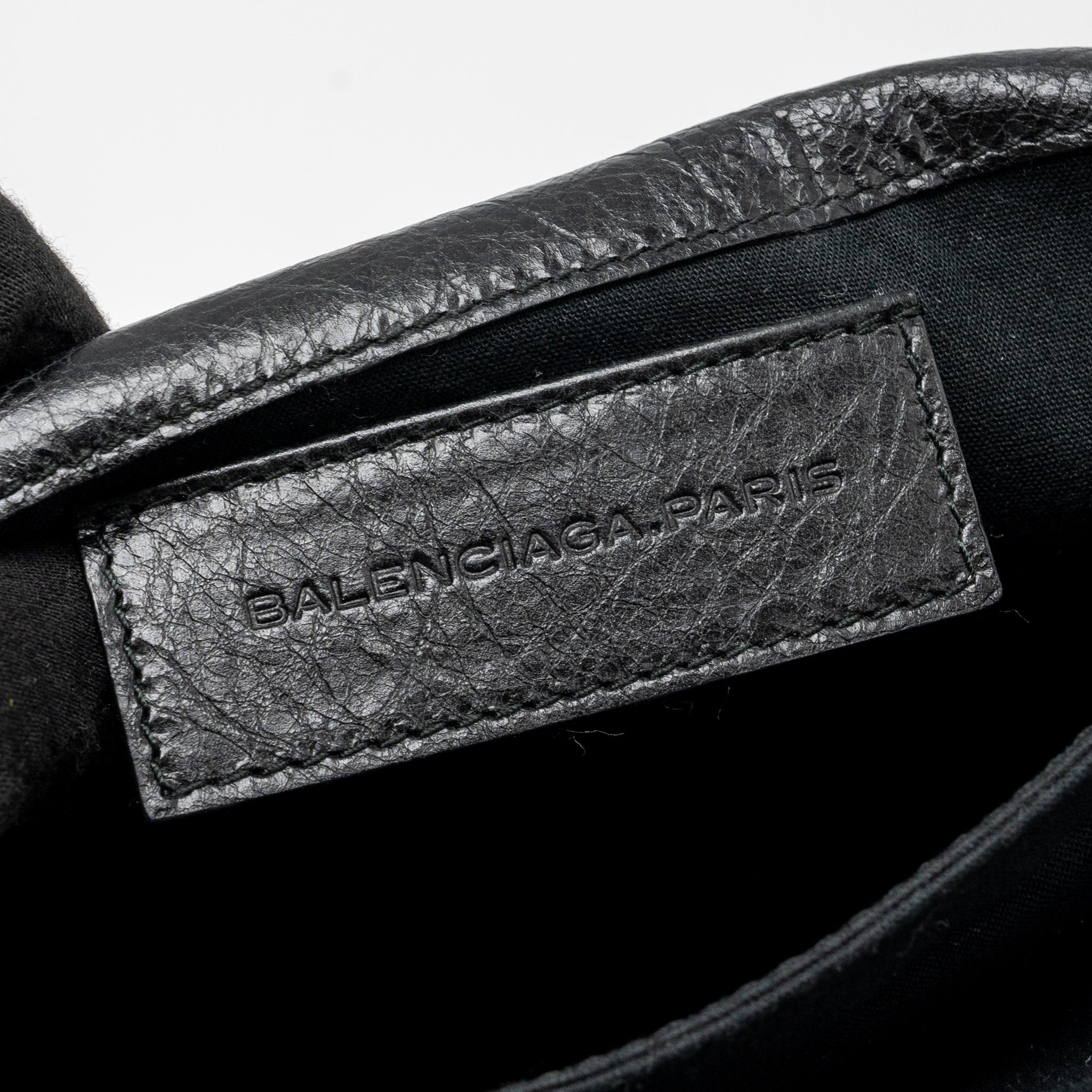 BALECIAGA CITY FOLD CLUTCH LEATHER BLACK SHW