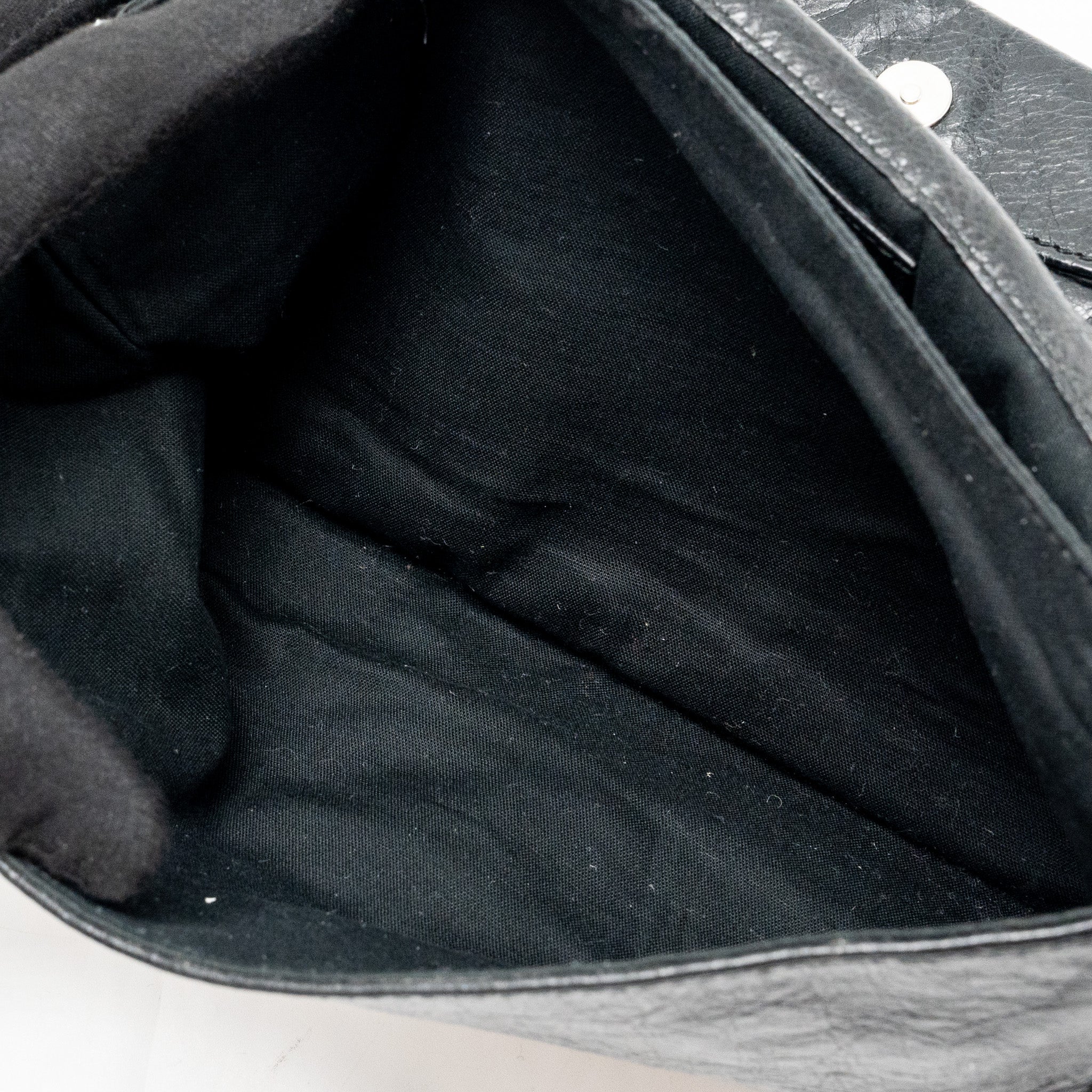 BALECIAGA CITY FOLD CLUTCH LEATHER BLACK SHW