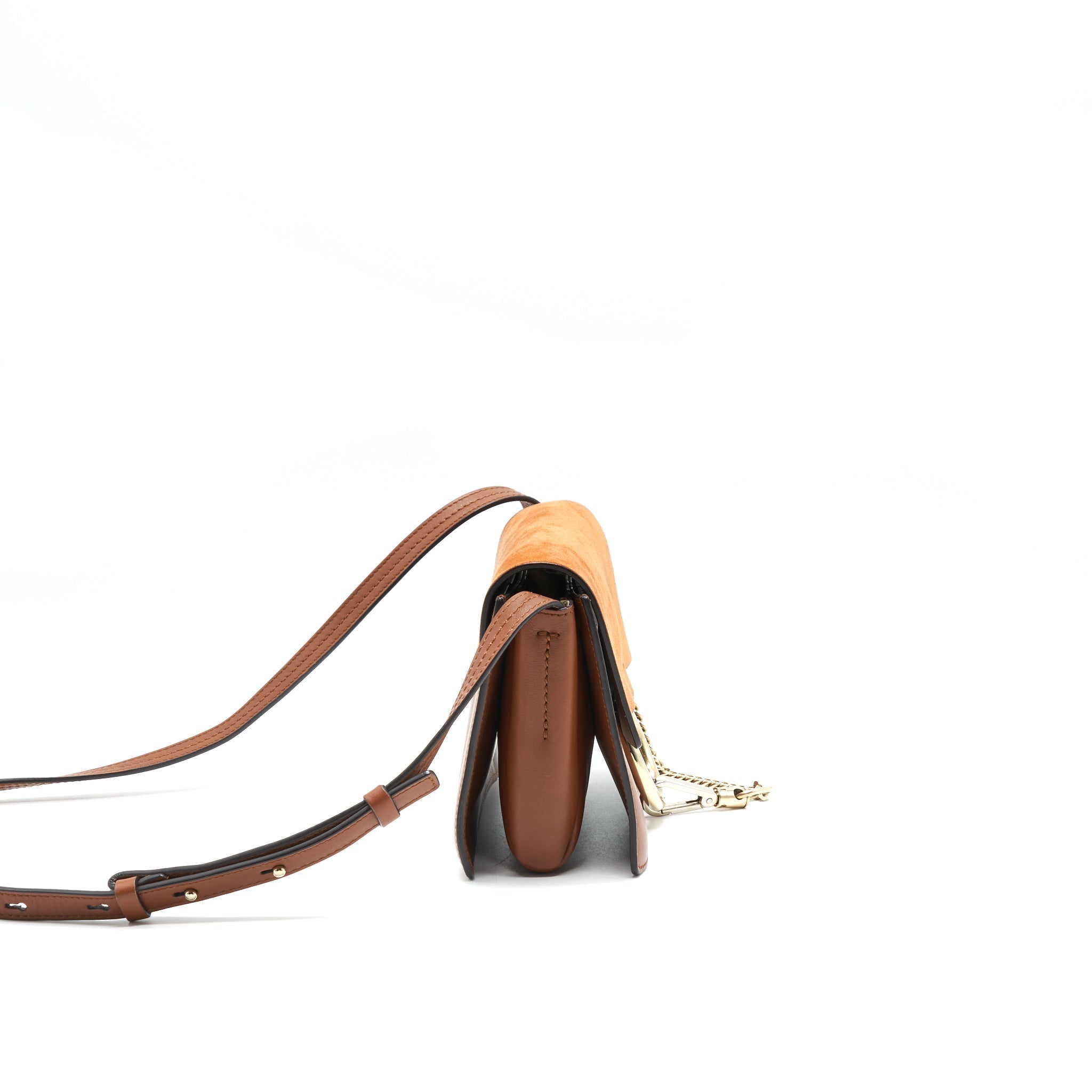 CHLOE FAYE SMALL SHOULDER BAG LIGHT BROWN