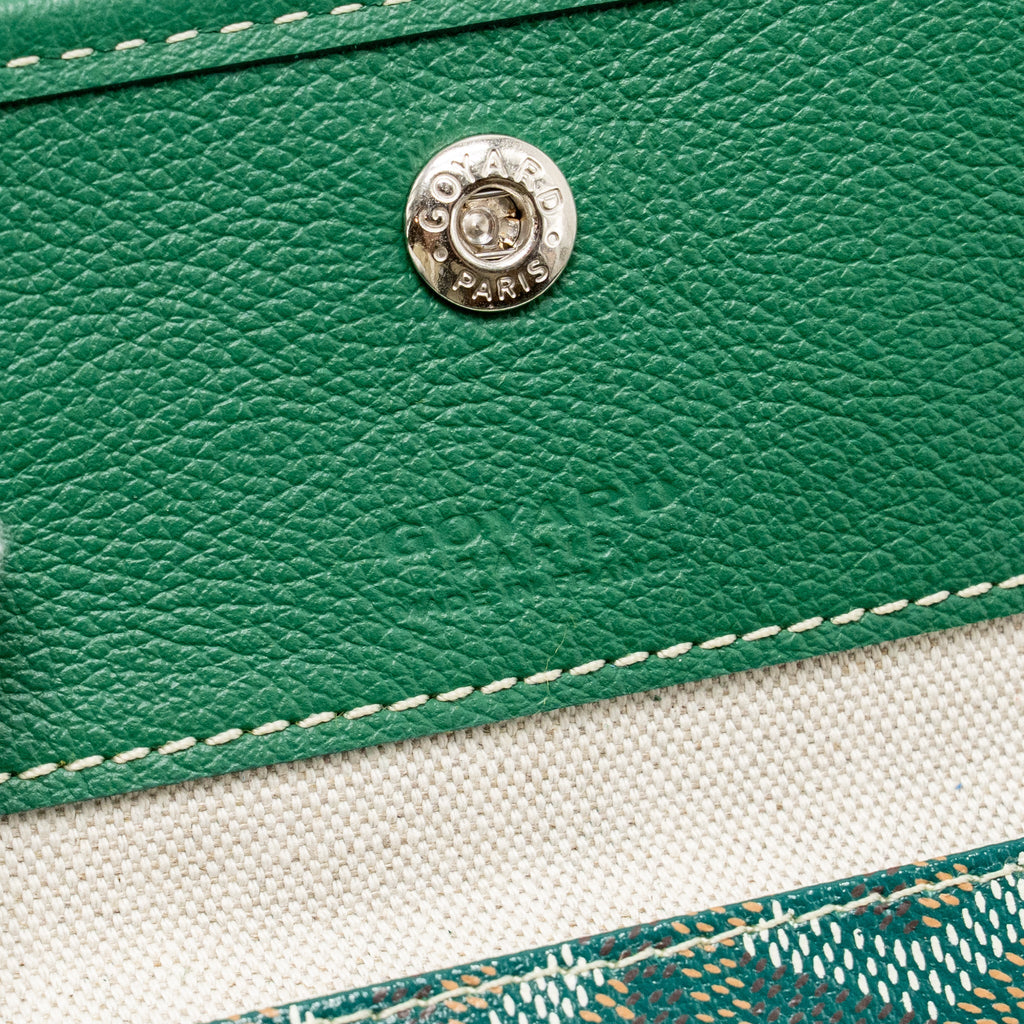 GOYARD BOHEME HOBO PM GOYARDINE CANVAS/CALFSKIN GREEN SHW