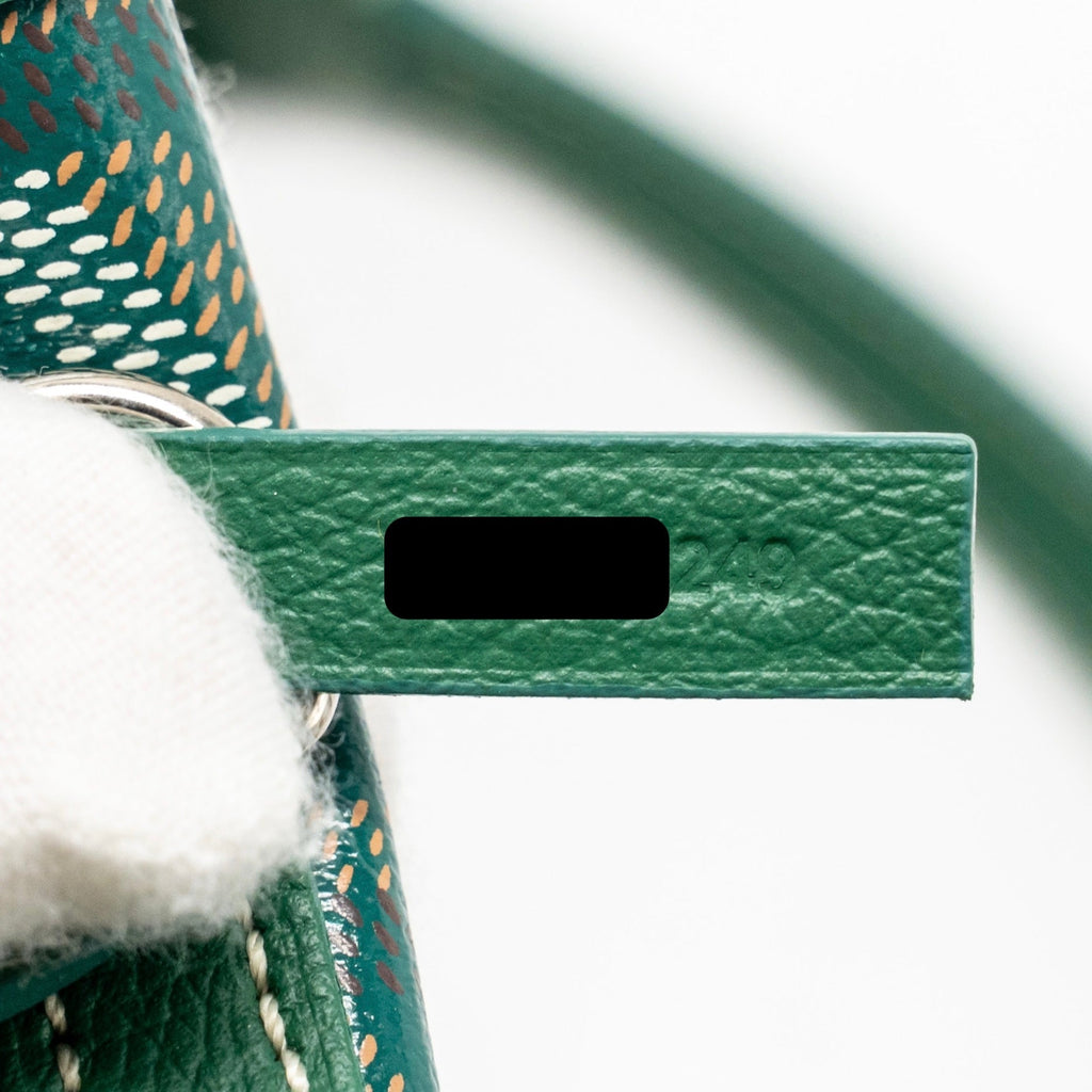 GOYARD BOHEME HOBO PM GOYARDINE CANVAS/CALFSKIN GREEN SHW