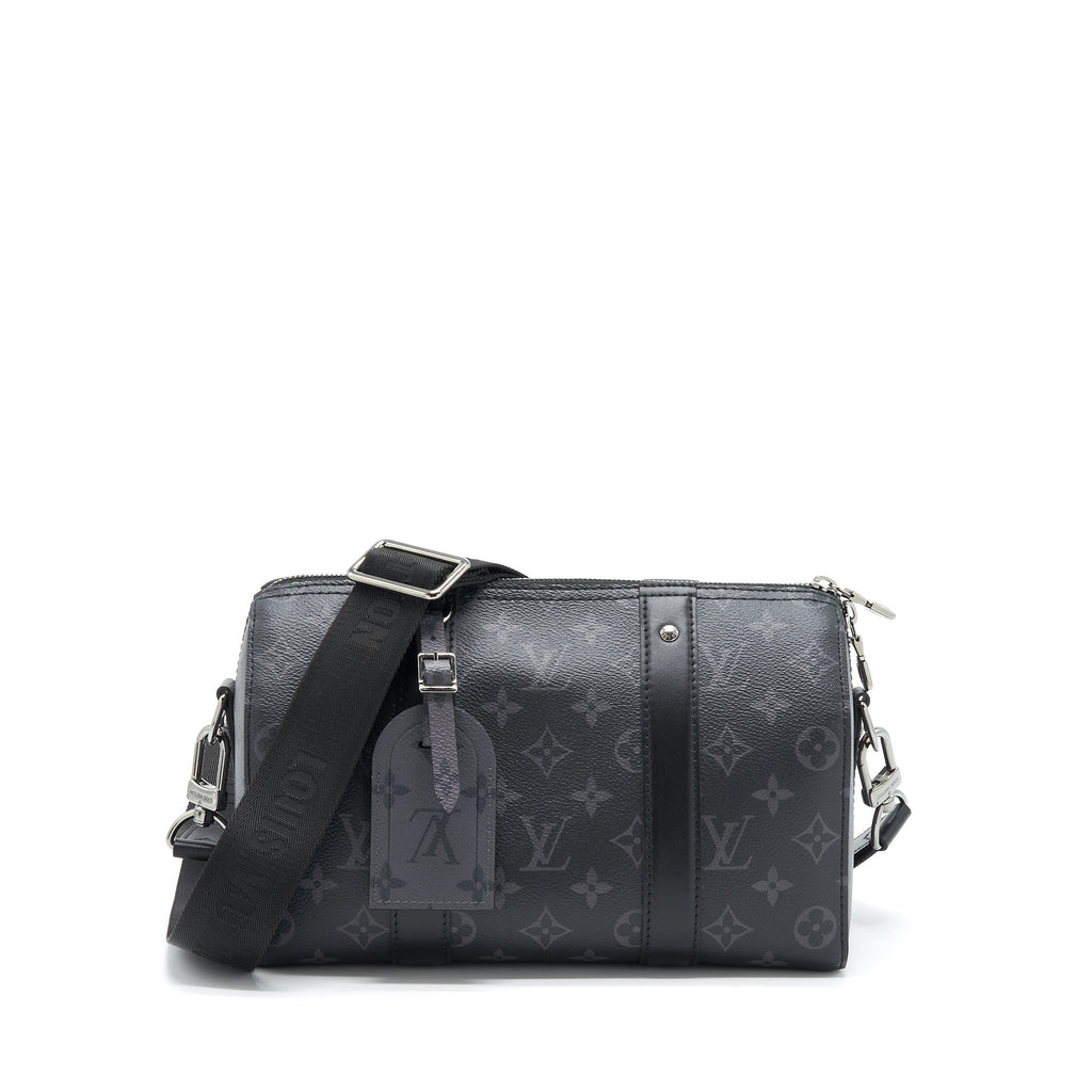 LOUIS VUITTON CITY KEEEPALL 27CM MONOGRAM ECLIPSE AND MONOGRAM ECLIPSE REVERSE