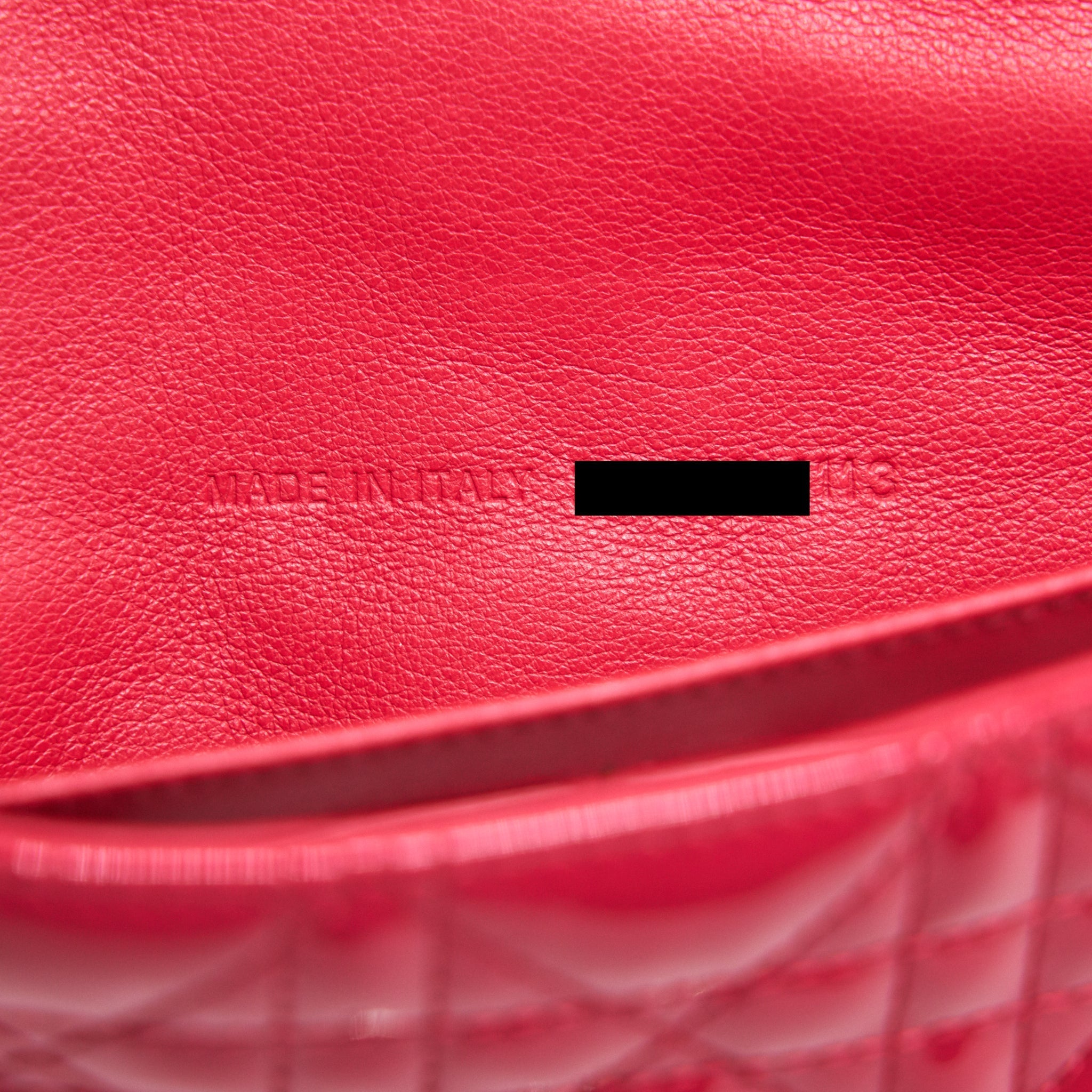CHRISTIAN DIOR NEW LOCK POUCH BAG CANNAGE PATENT LEATHER SHW