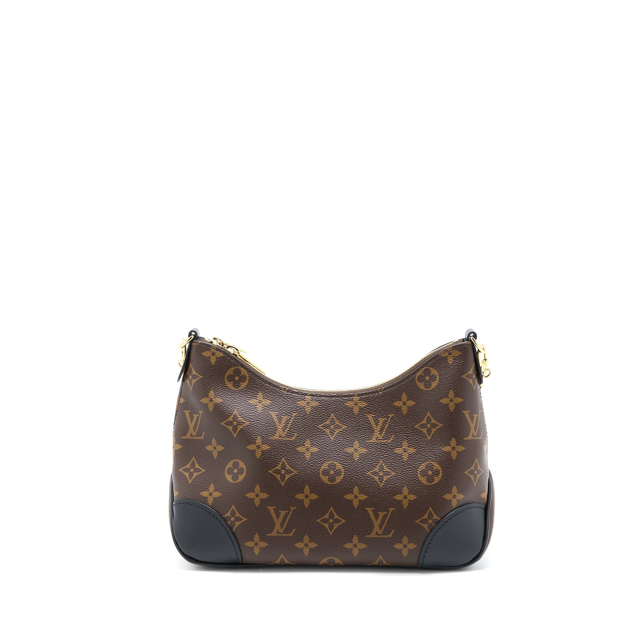 LOUIS VUITTON BOULOGNE BAG MONOGRAM CANVAS/BLACK GHW (NEW VERSION)