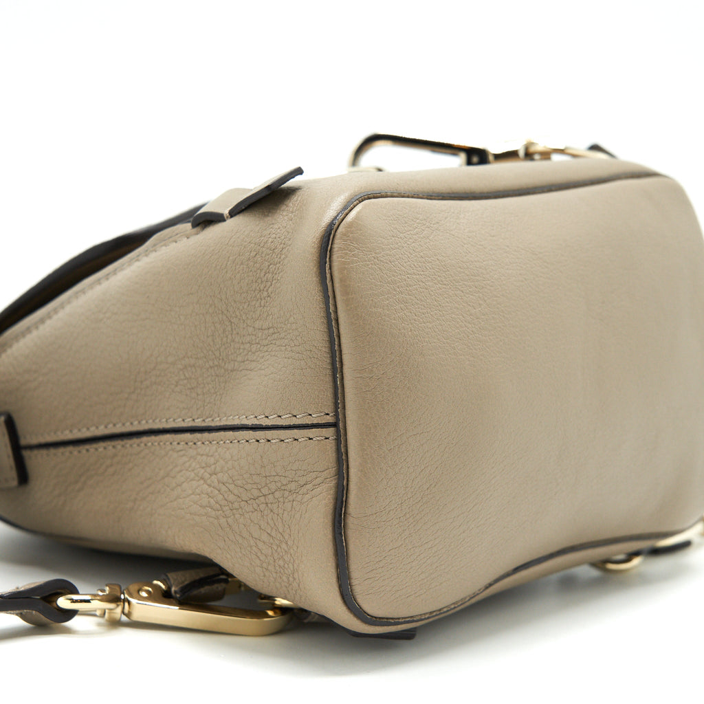 CHLOE MINI FAYE BACKPACK LIGHT GREY