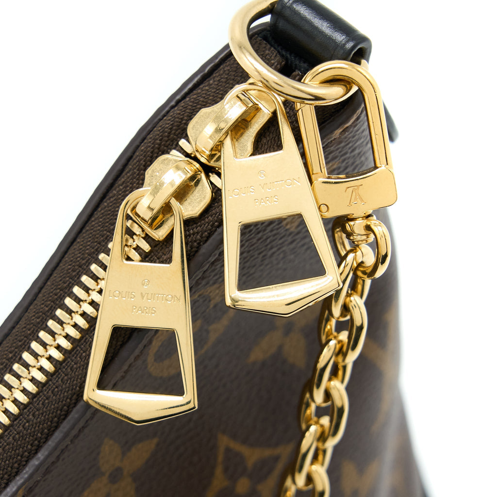 LOUIS VUITTON BOULOGNE BAG MONOGRAM CANVAS/BLACK GHW (NEW VERSION)
