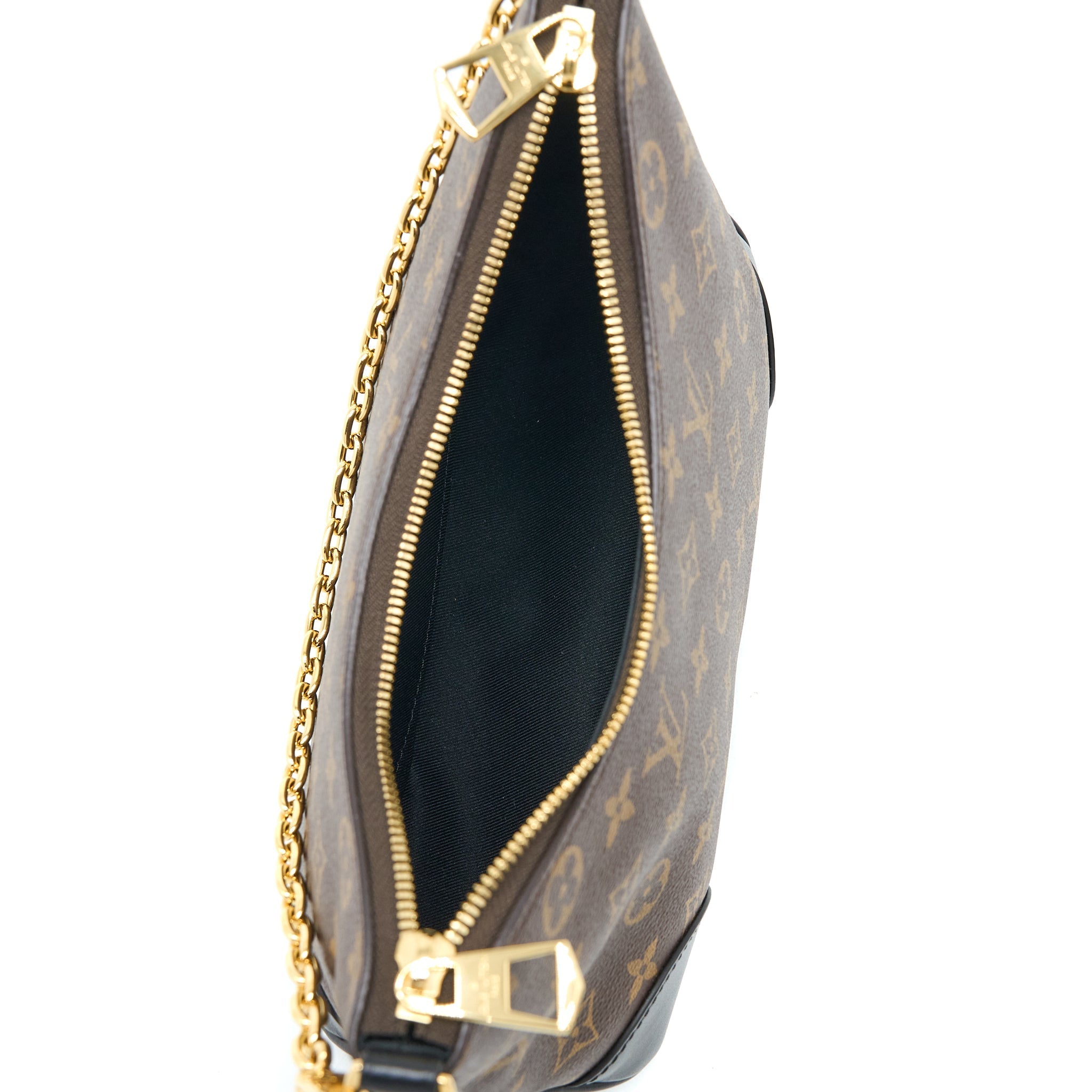 LOUIS VUITTON BOULOGNE BAG MONOGRAM CANVAS/BLACK GHW (NEW VERSION)