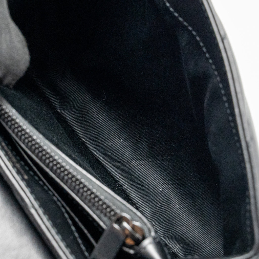 SAINT LAURENT/YSL MEDIUM LOULOU SHOULDER BAG CALFSKIN SO BLACK