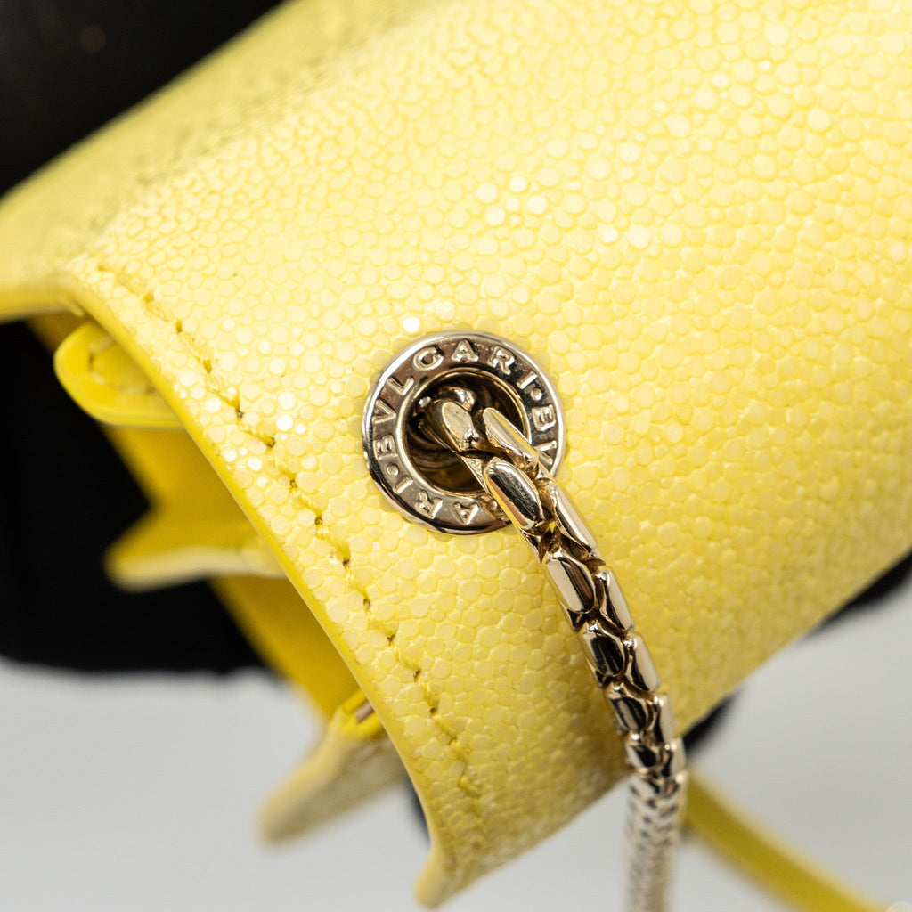 BVLGARI SERPENTI FOREVER CROSSBODY BAG GALUCHAT DAISY TOPAZ/ CALFSKIN LGHW