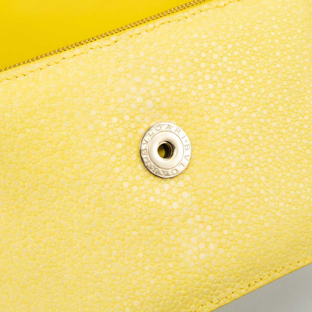 BVLGARI SERPENTI FOREVER CROSSBODY BAG GALUCHAT DAISY TOPAZ/ CALFSKIN LGHW