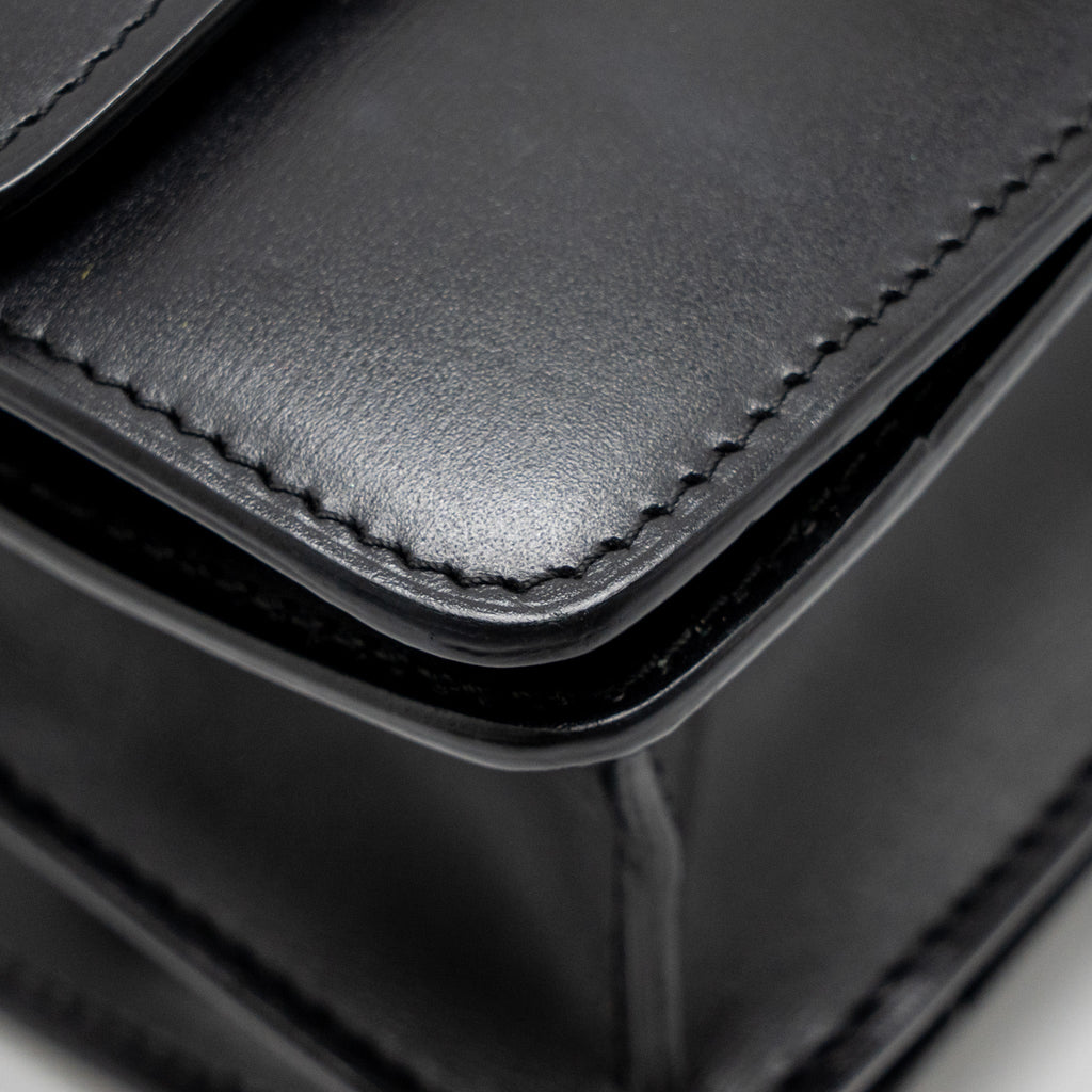 CELINE MINI CLASSIC BOX BAG CALFSKIN BLACK GHW