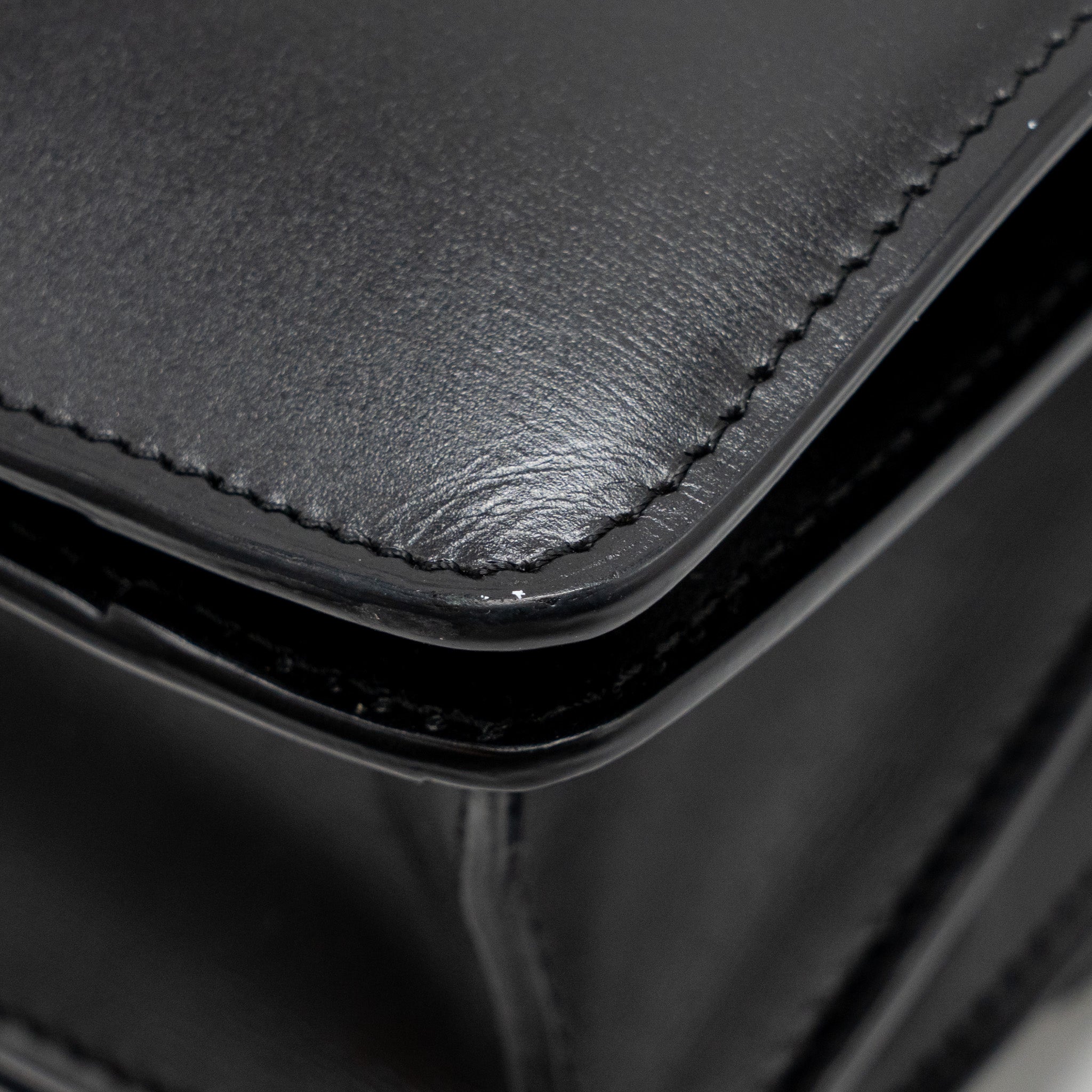 CELINE MINI CLASSIC BOX BAG CALFSKIN BLACK GHW