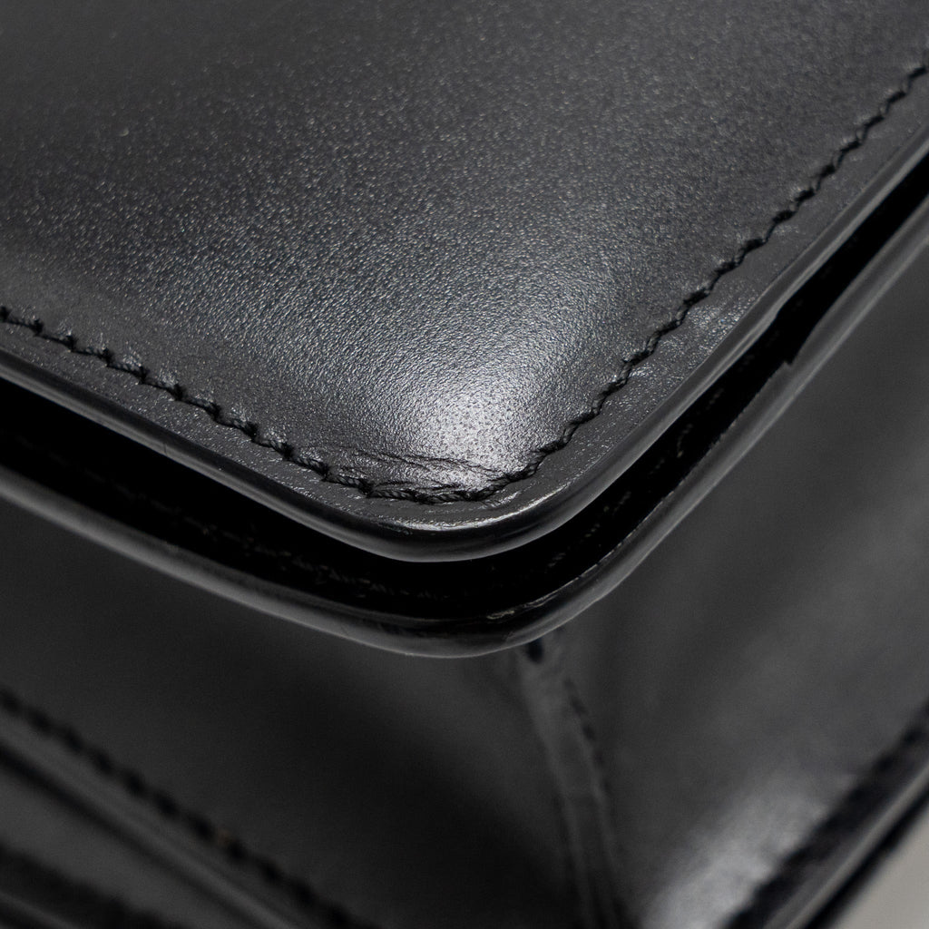 CELINE MINI CLASSIC BOX BAG CALFSKIN BLACK GHW