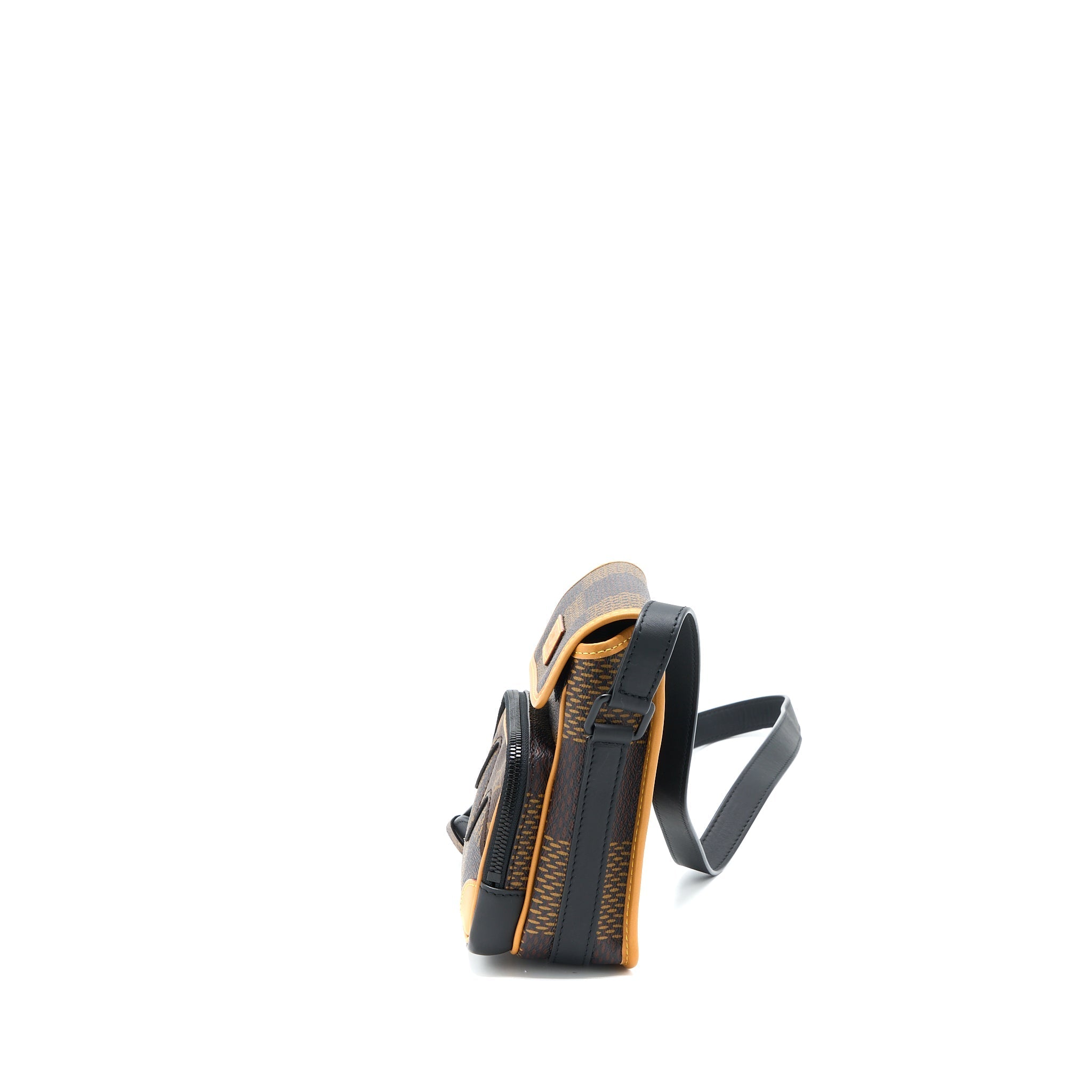 LOUIS VUITTON X NIGO AMAZON SLING BAG MONOGRAM CANVAS BLACK HARDWARE