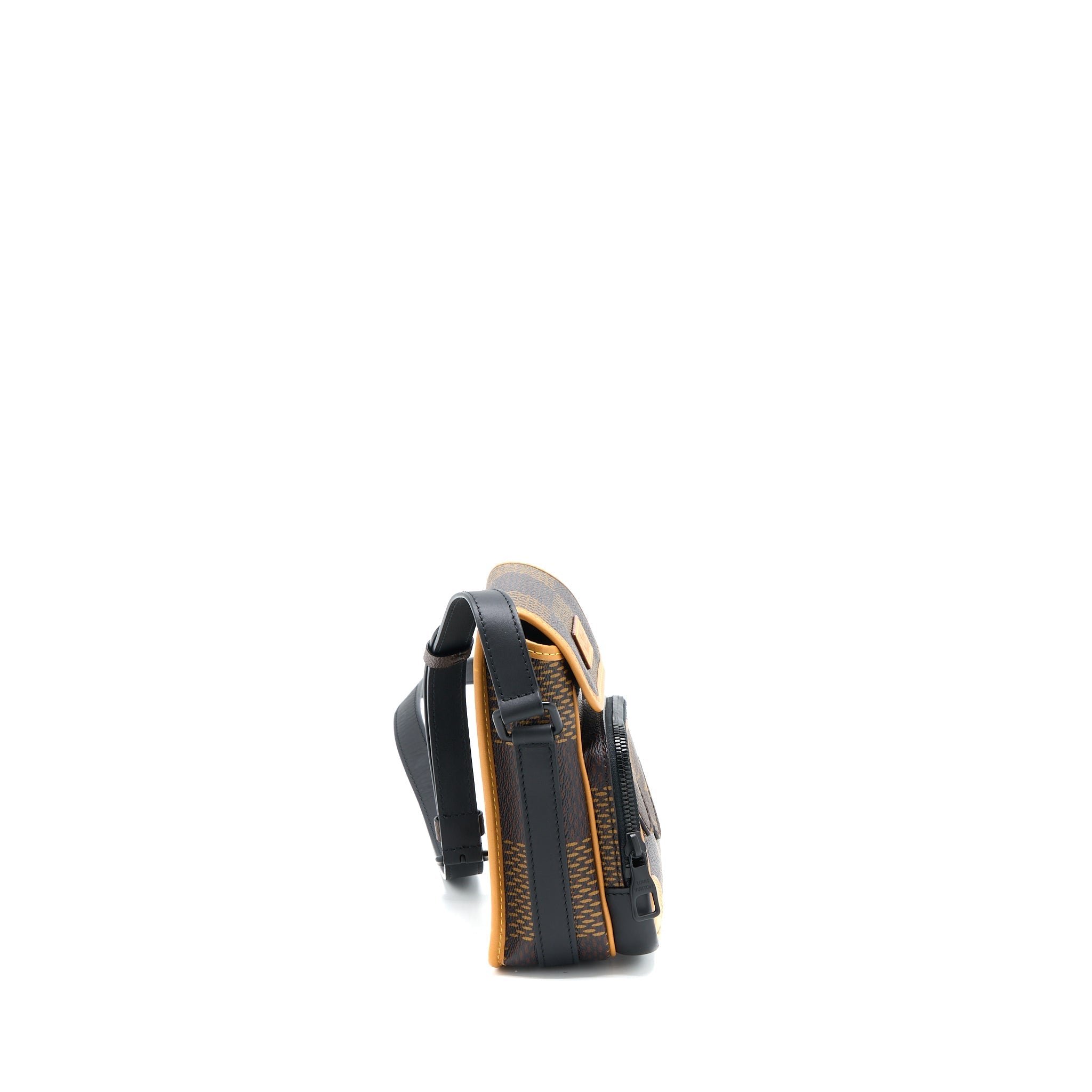 LOUIS VUITTON X NIGO AMAZON SLING BAG MONOGRAM CANVAS BLACK HARDWARE